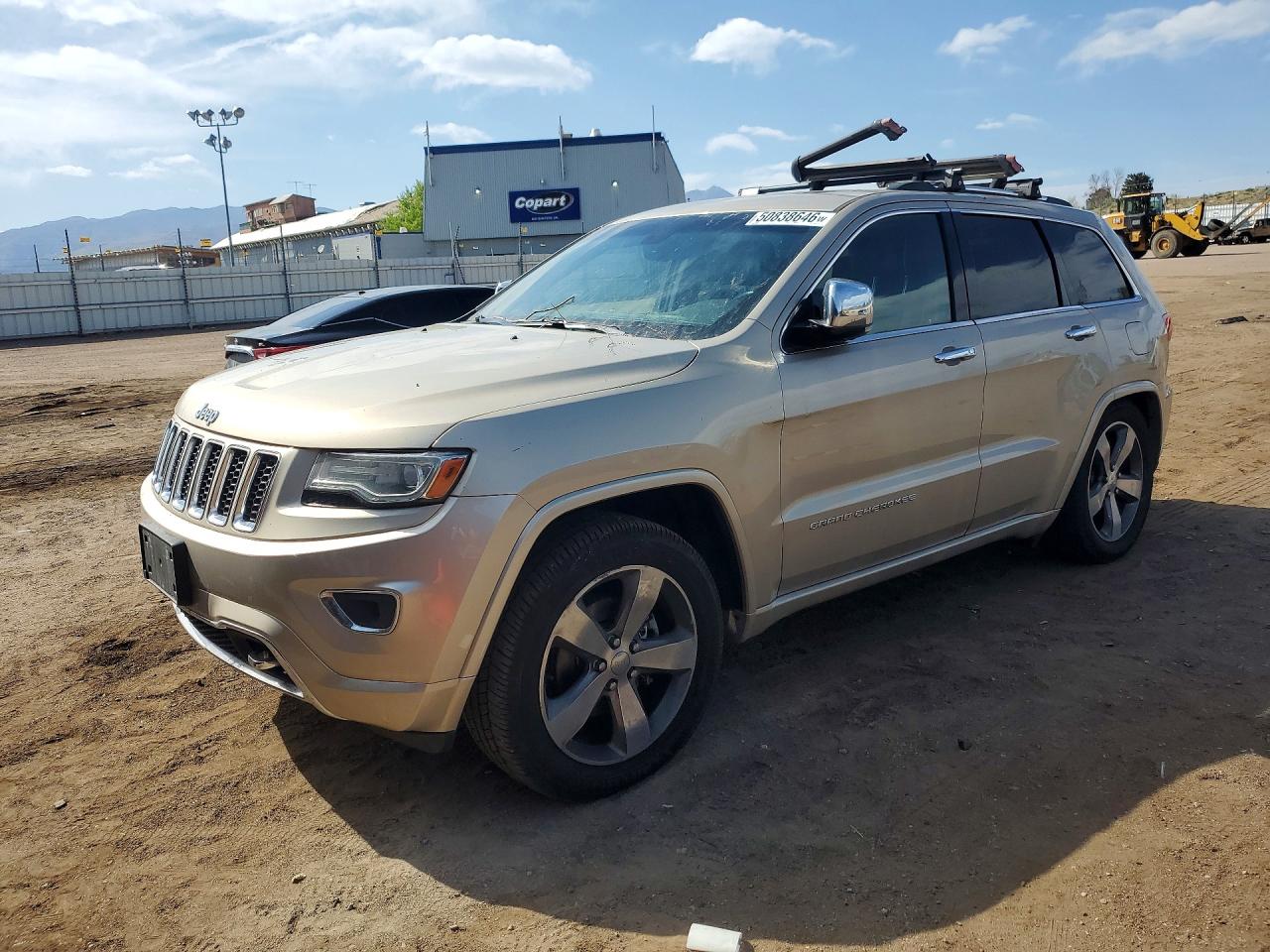 2014 Jeep Grand Cherokee Overland Beige vin: 1C4RJFCGXEC149697