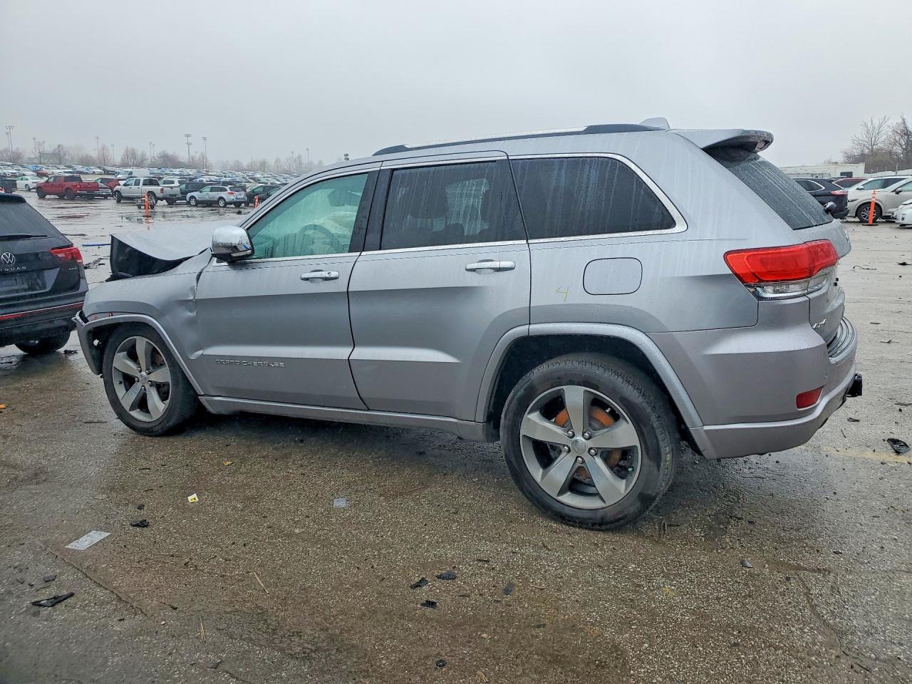 2014 Jeep Grand Cherokee Overland Серебряный vin: 1C4RJFCGXEC210725