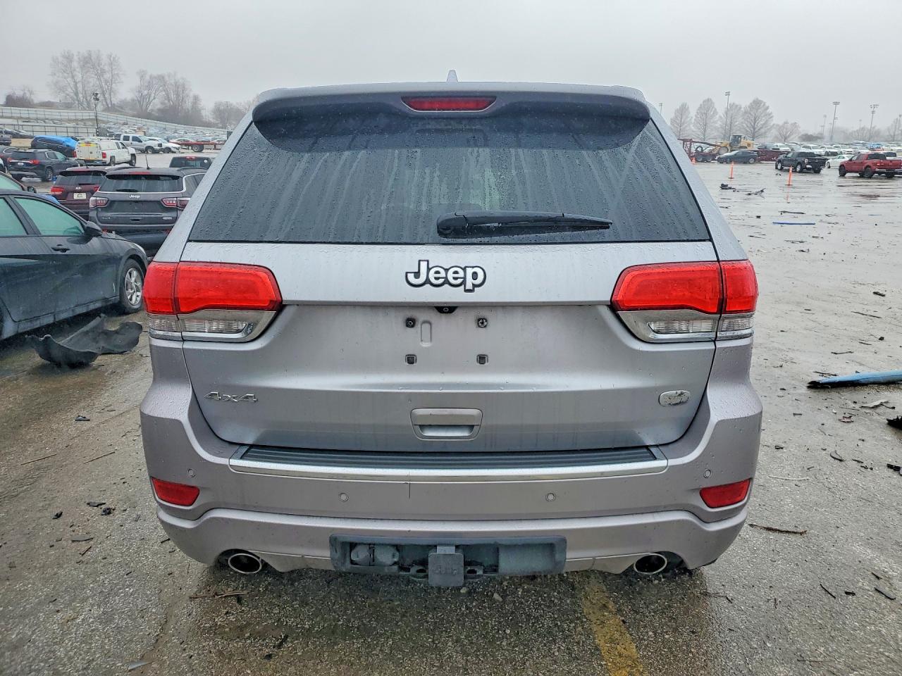 2014 Jeep Grand Cherokee Overland Серебряный vin: 1C4RJFCGXEC210725