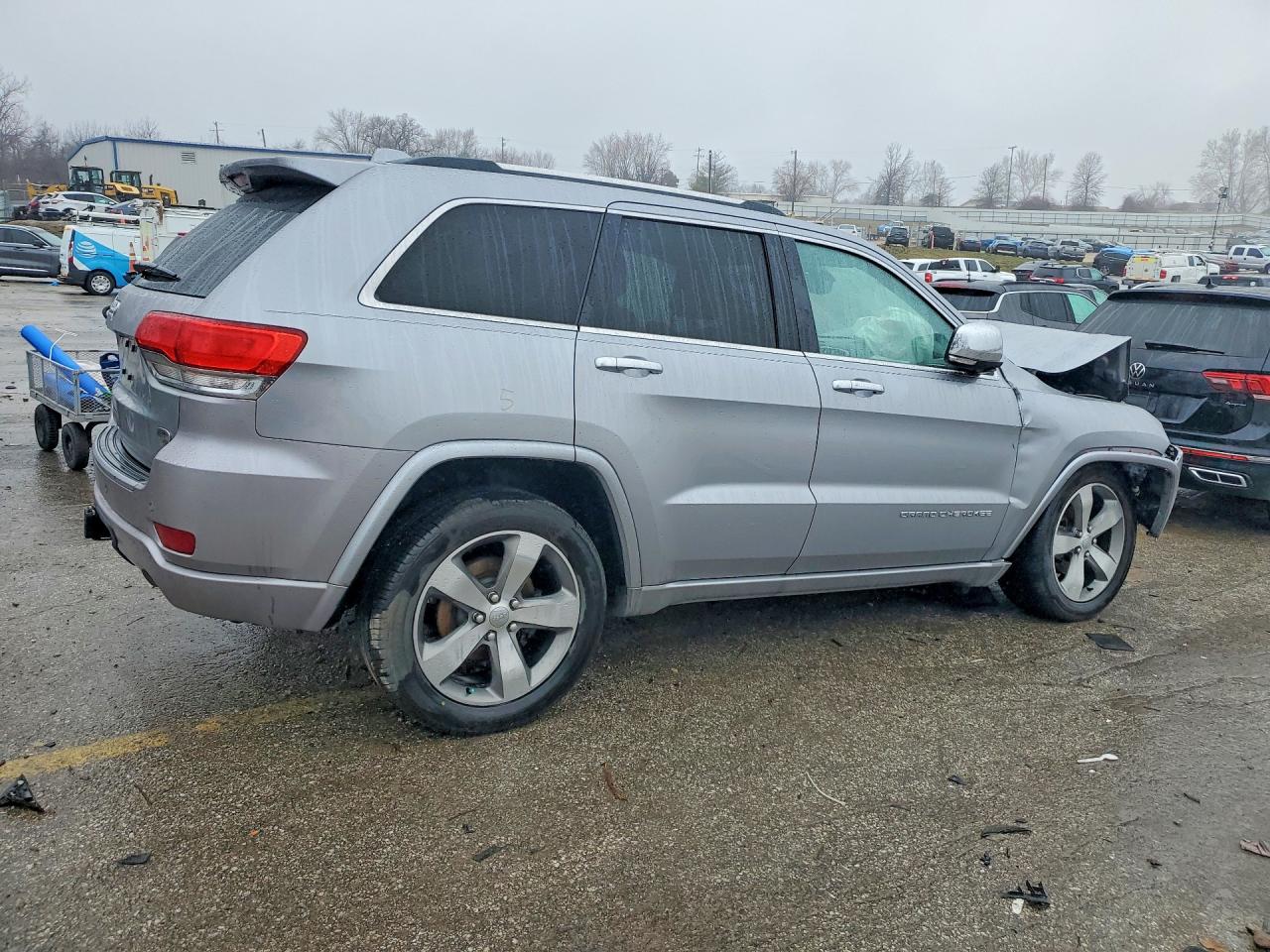 2014 Jeep Grand Cherokee Overland Серебряный vin: 1C4RJFCGXEC210725
