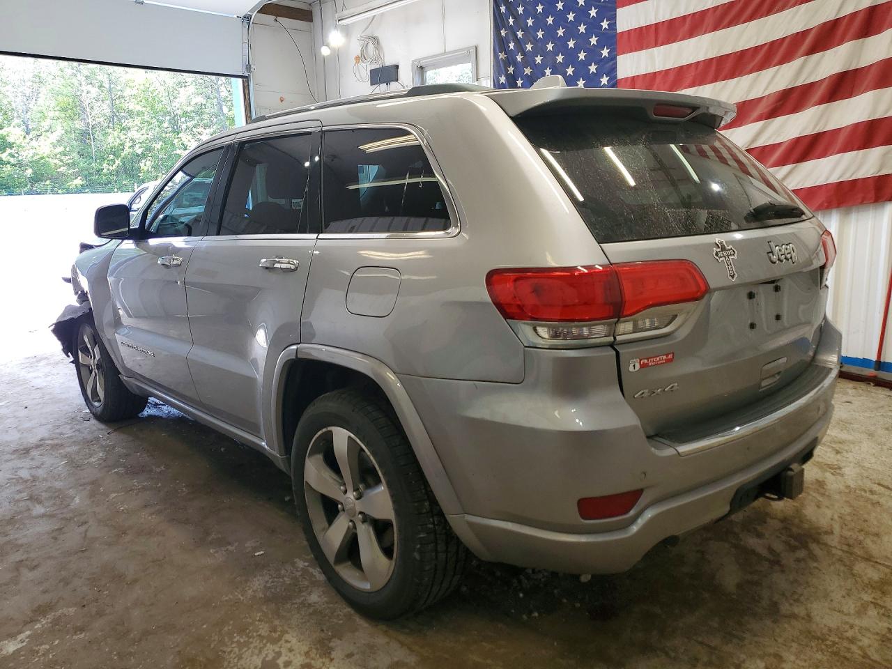 2014 Jeep Grand Cherokee Overland Серебряный vin: 1C4RJFCGXEC245491