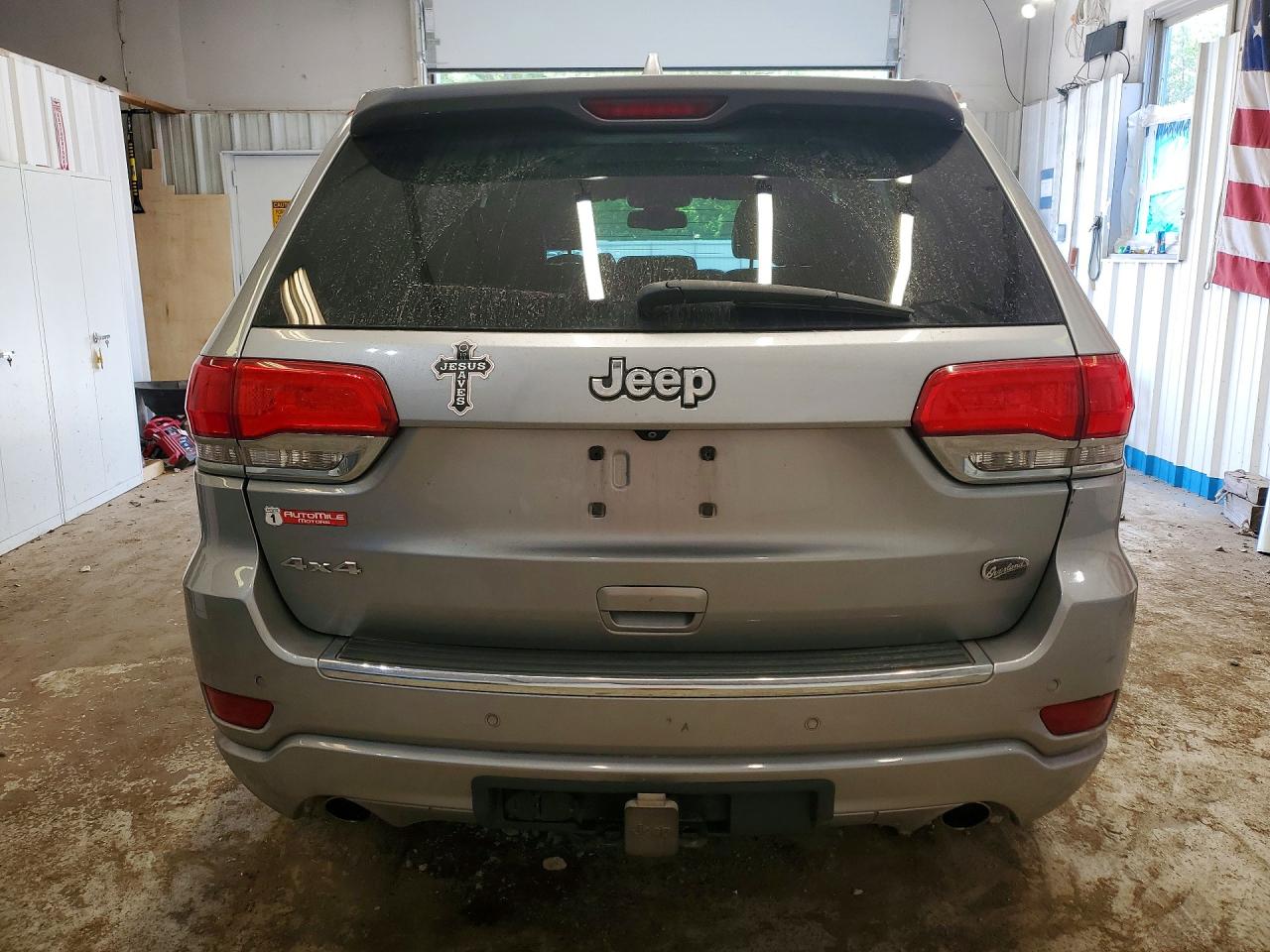2014 Jeep Grand Cherokee Overland Серебряный vin: 1C4RJFCGXEC245491