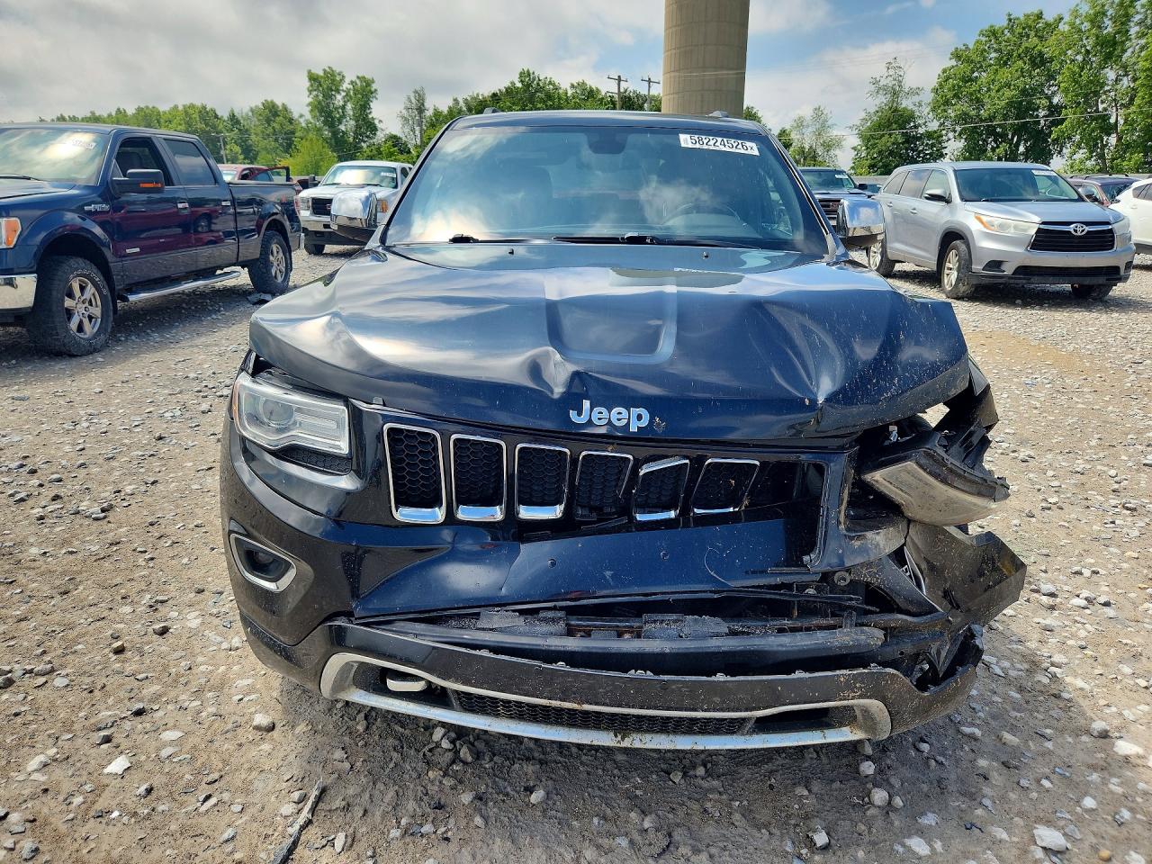 2014 Jeep Grand Cherokee Overland Black vin: 1C4RJFCGXEC340021