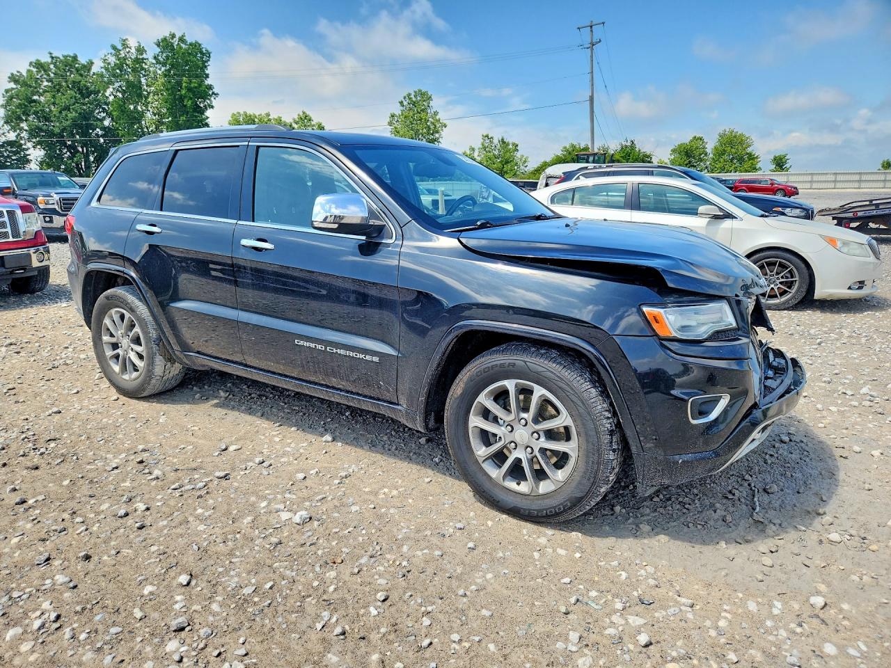 2014 Jeep Grand Cherokee Overland Black vin: 1C4RJFCGXEC340021