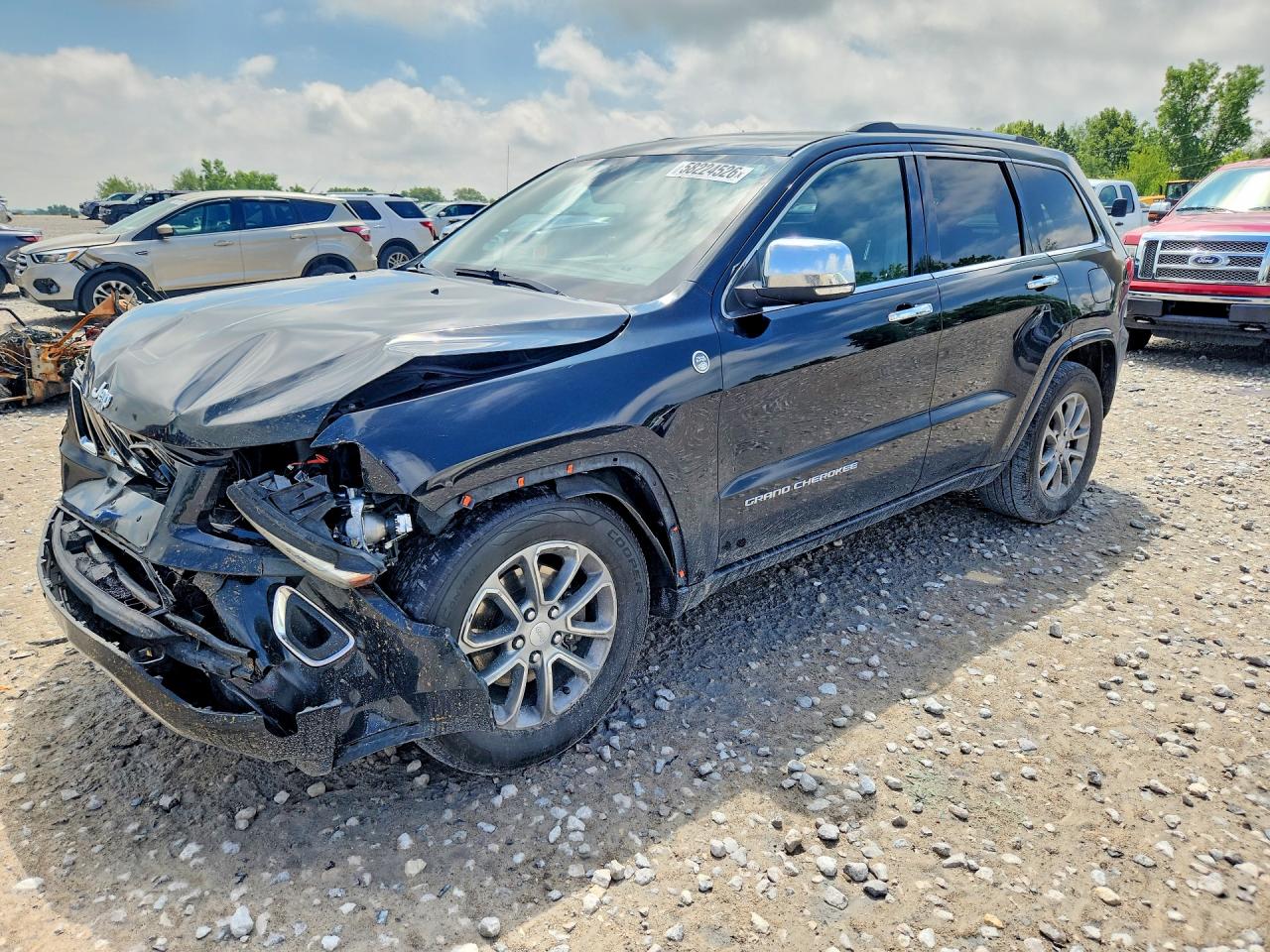2014 Jeep Grand Cherokee Overland Black vin: 1C4RJFCGXEC340021