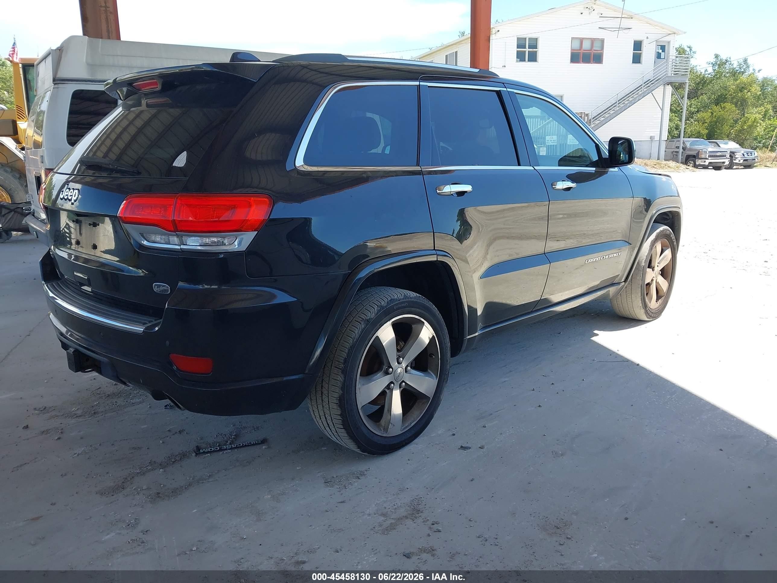 2014 Jeep Grand Cherokee Overland Black vin: 1C4RJFCGXEC340049