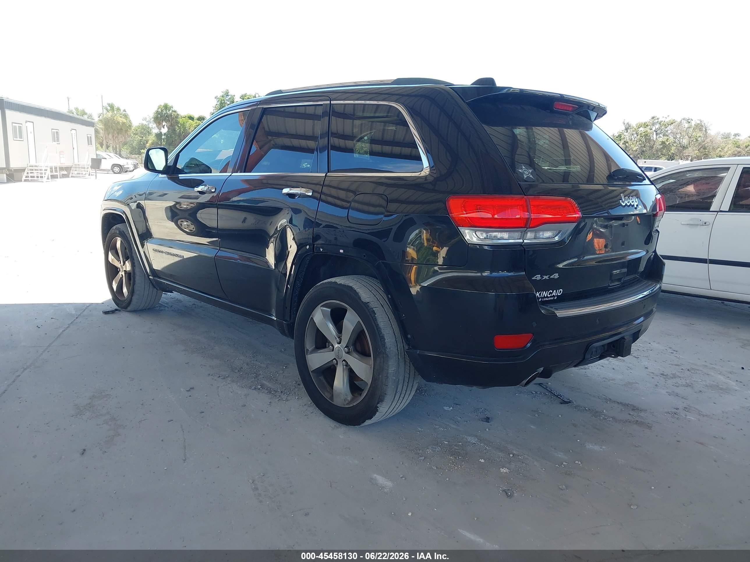 2014 Jeep Grand Cherokee Overland Black vin: 1C4RJFCGXEC340049