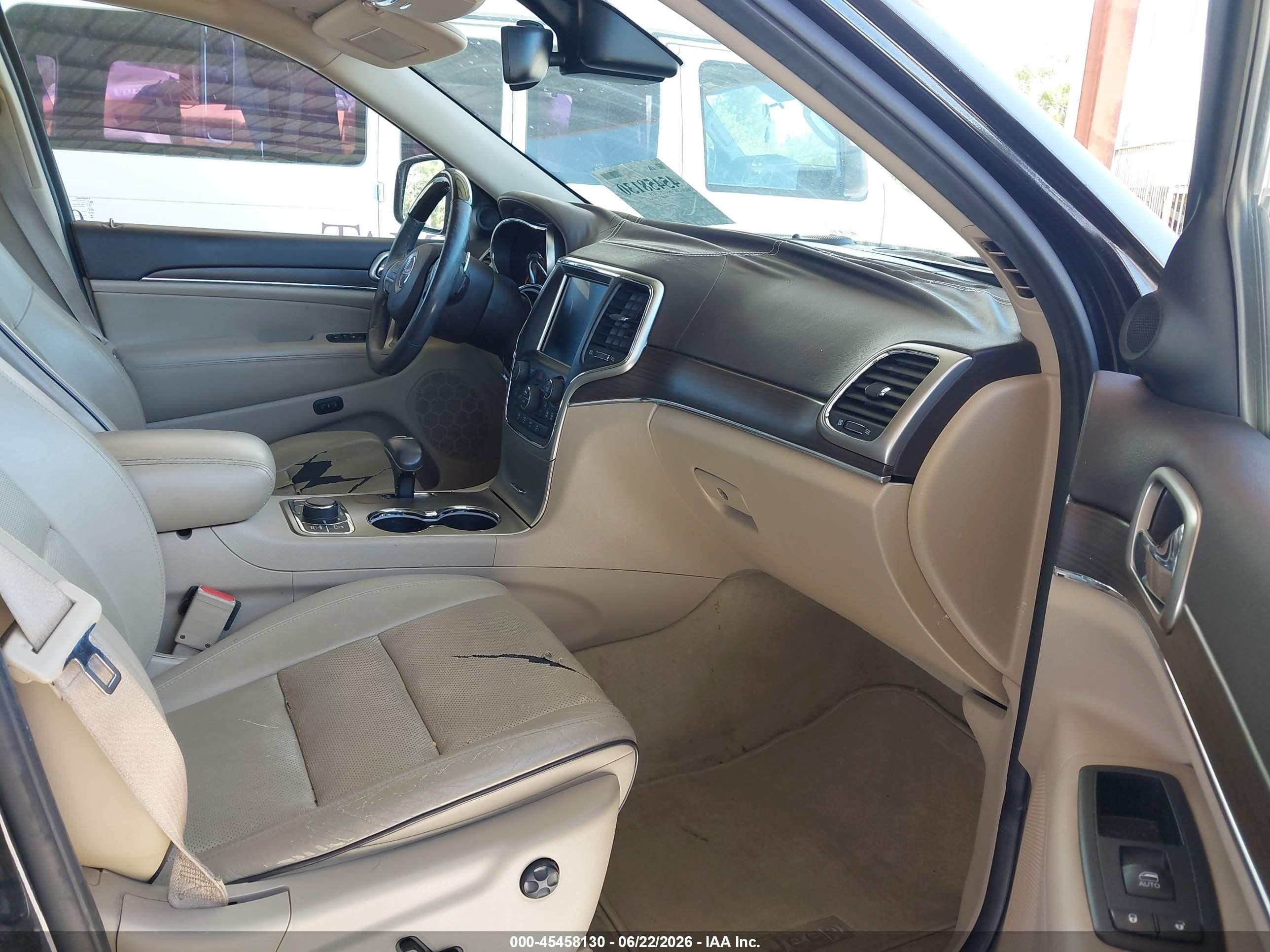 2014 Jeep Grand Cherokee Overland Black vin: 1C4RJFCGXEC340049