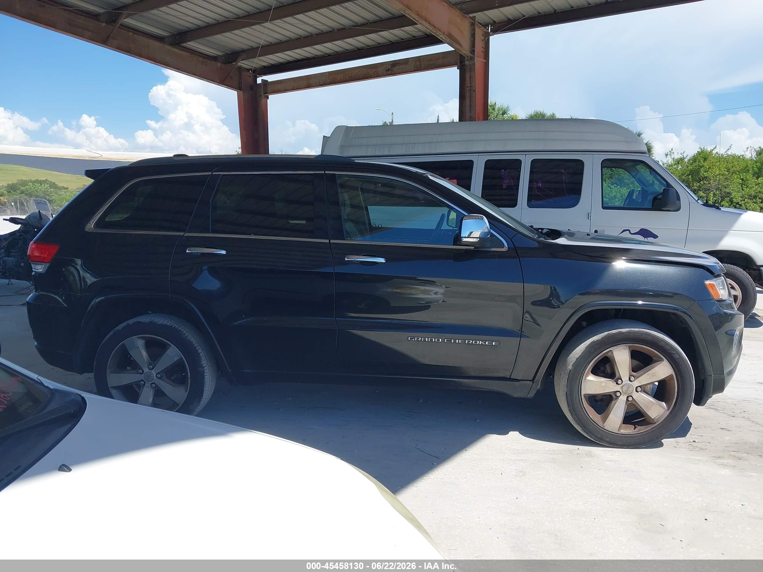 2014 Jeep Grand Cherokee Overland Black vin: 1C4RJFCGXEC340049