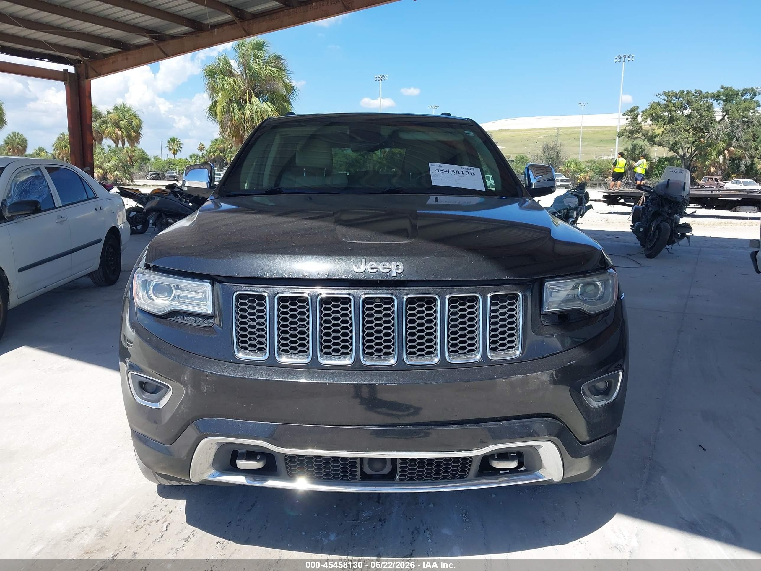 2014 Jeep Grand Cherokee Overland Black vin: 1C4RJFCGXEC340049
