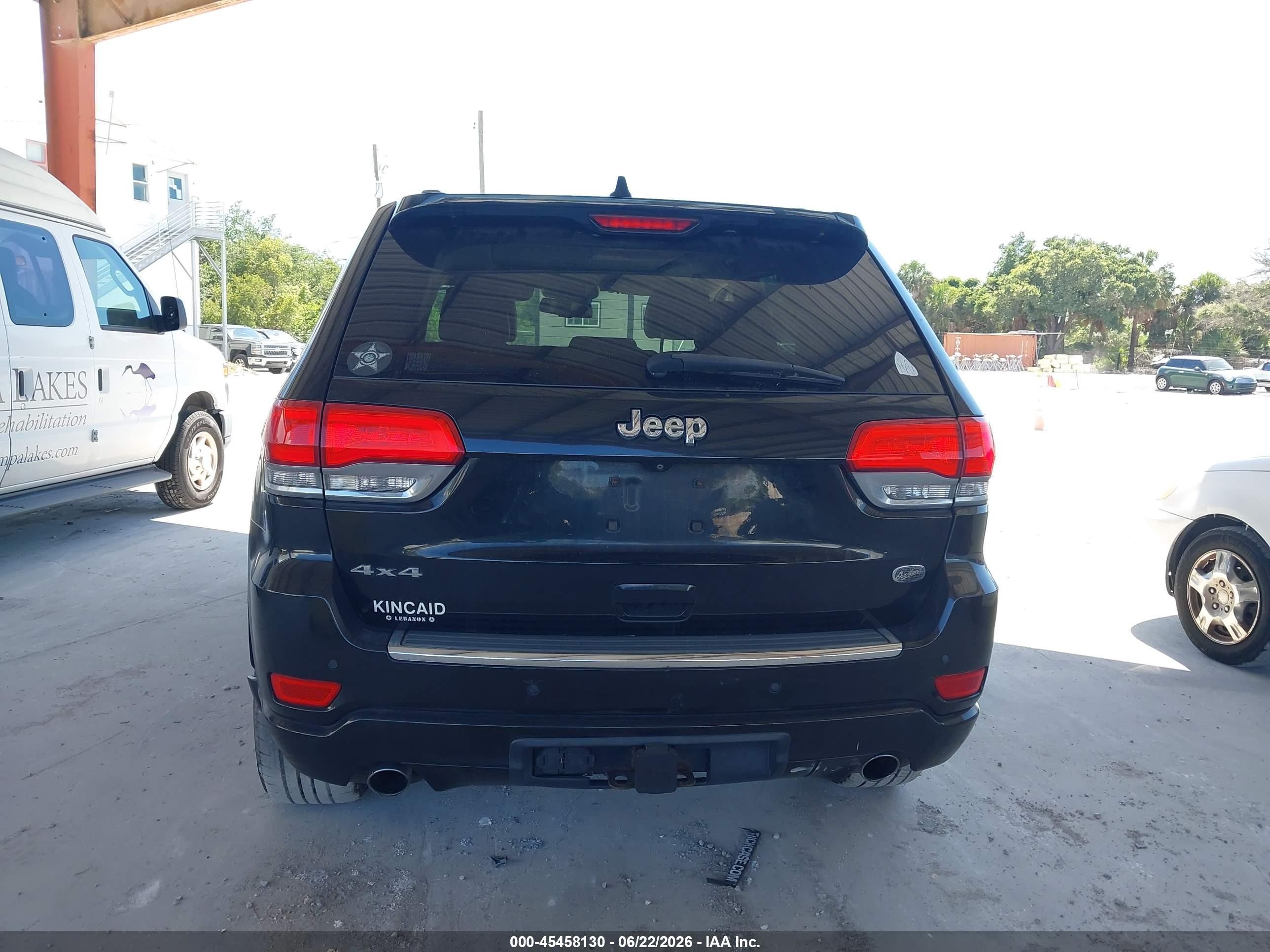 2014 Jeep Grand Cherokee Overland Black vin: 1C4RJFCGXEC340049