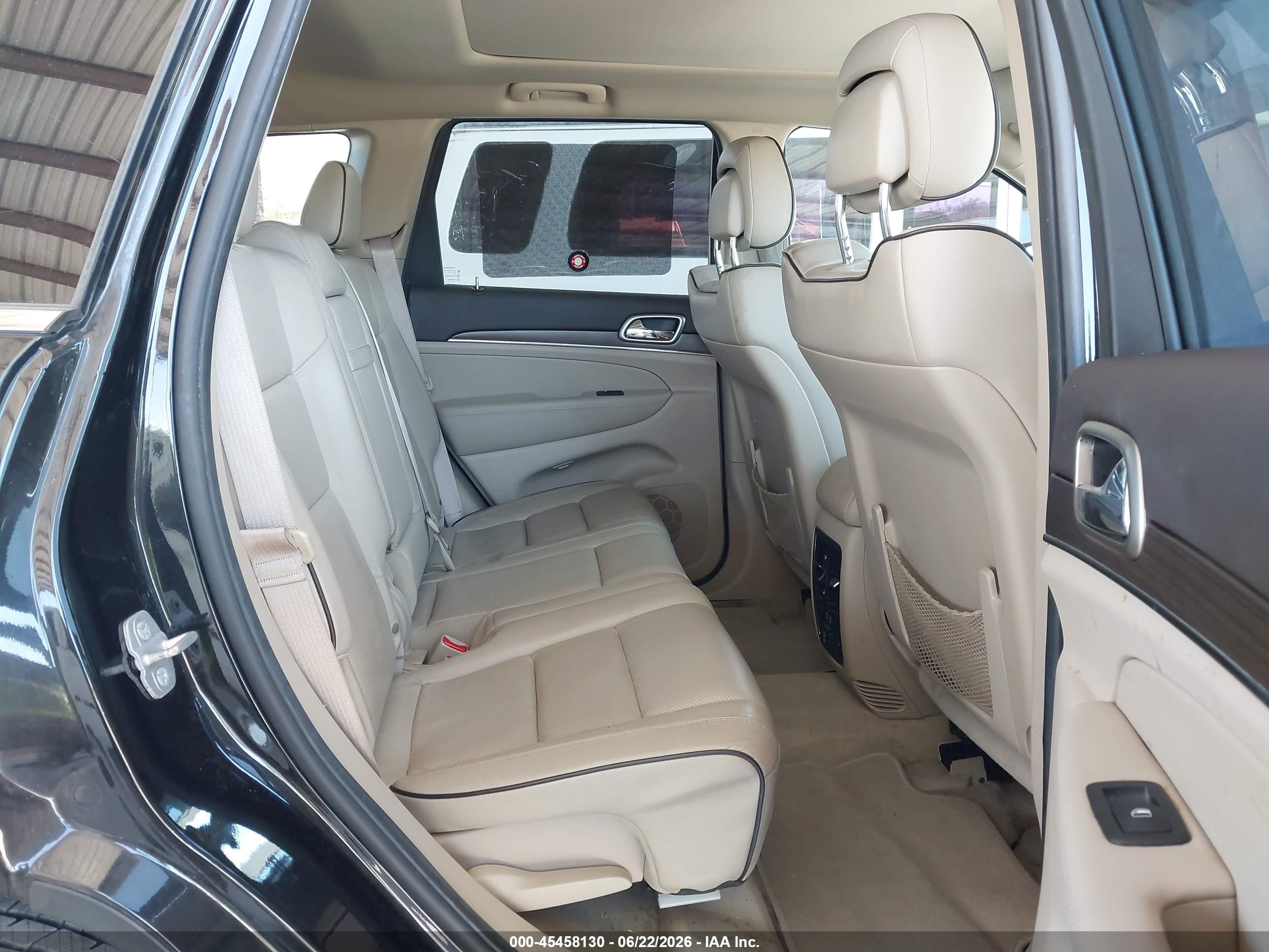 2014 Jeep Grand Cherokee Overland Black vin: 1C4RJFCGXEC340049