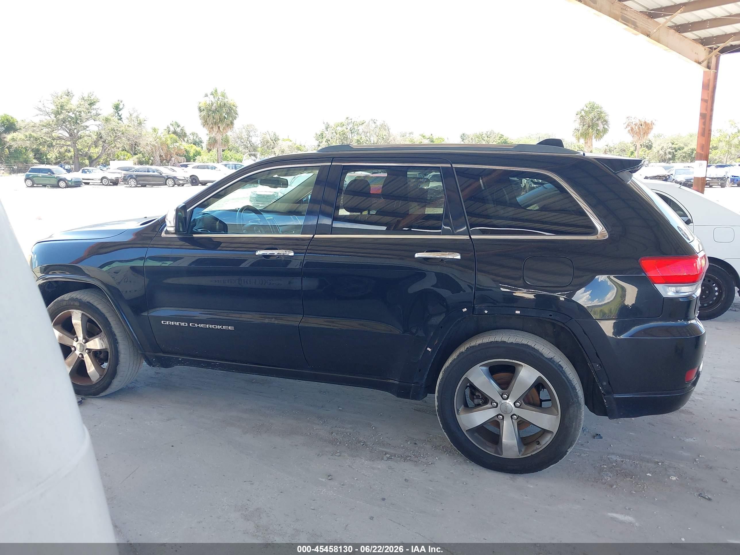 2014 Jeep Grand Cherokee Overland Black vin: 1C4RJFCGXEC340049