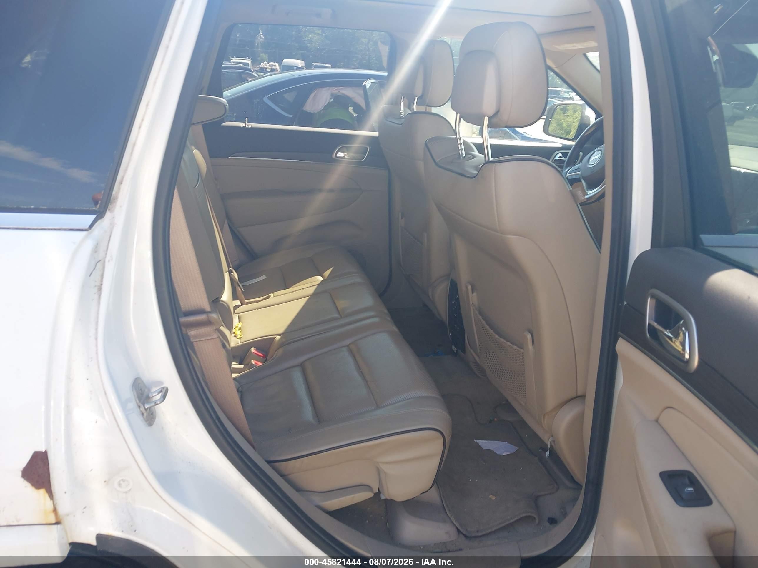 2014 Jeep Grand Cherokee Overland Белый vin: 1C4RJFCGXEC386562