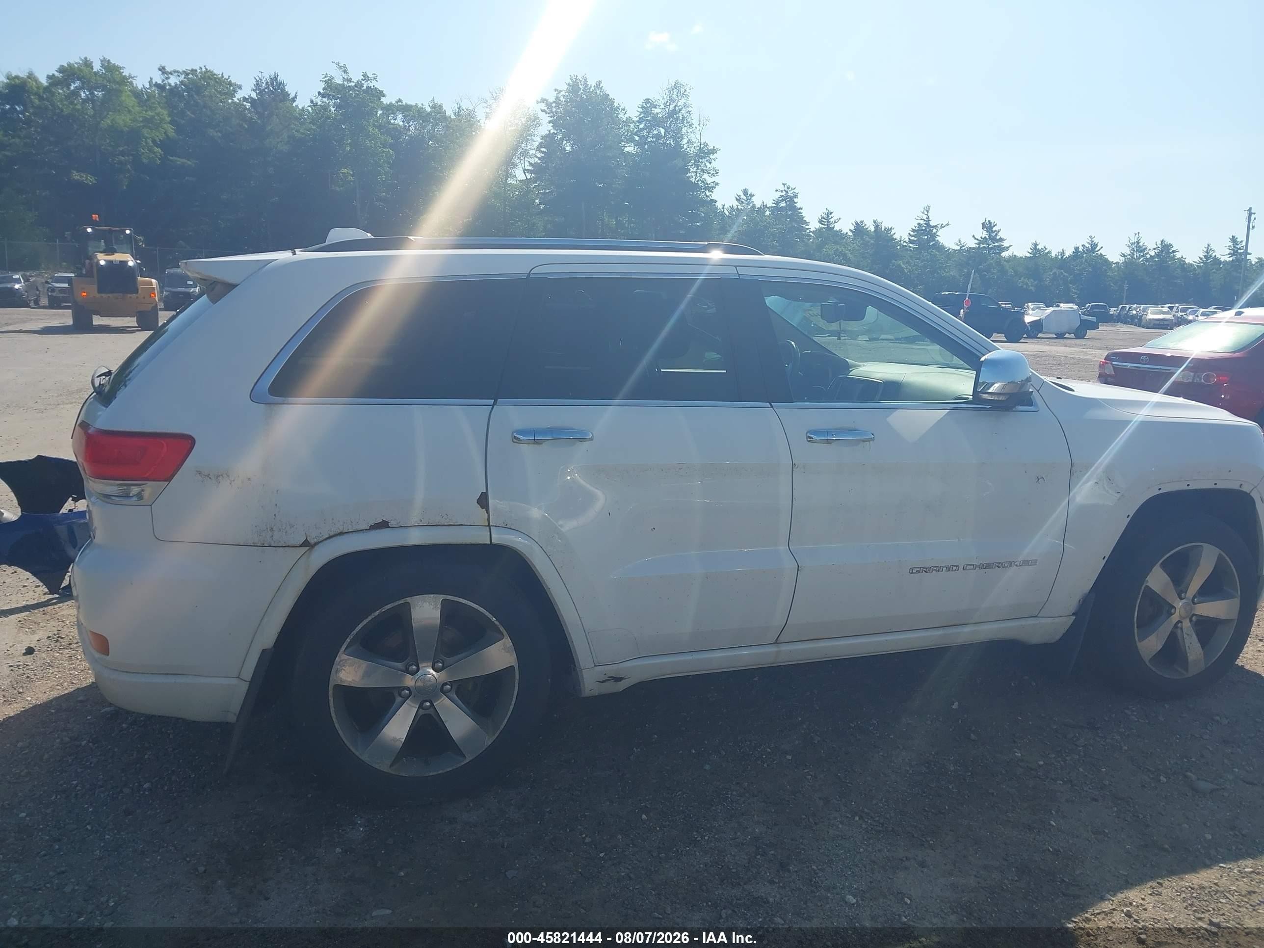 2014 Jeep Grand Cherokee Overland Белый vin: 1C4RJFCGXEC386562