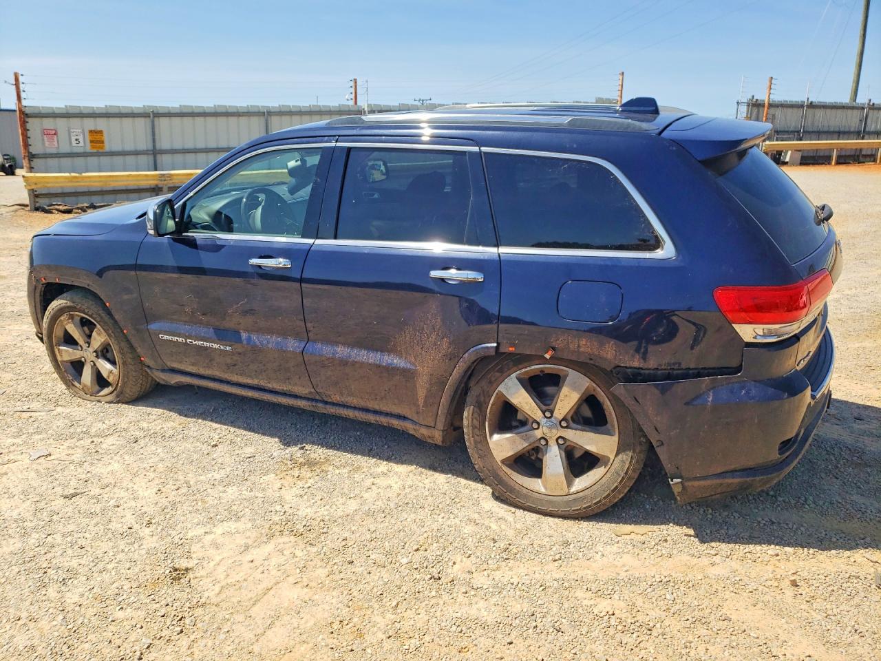 2014 Jeep Grand Cherokee Overland Blue vin: 1C4RJFCGXEC416515