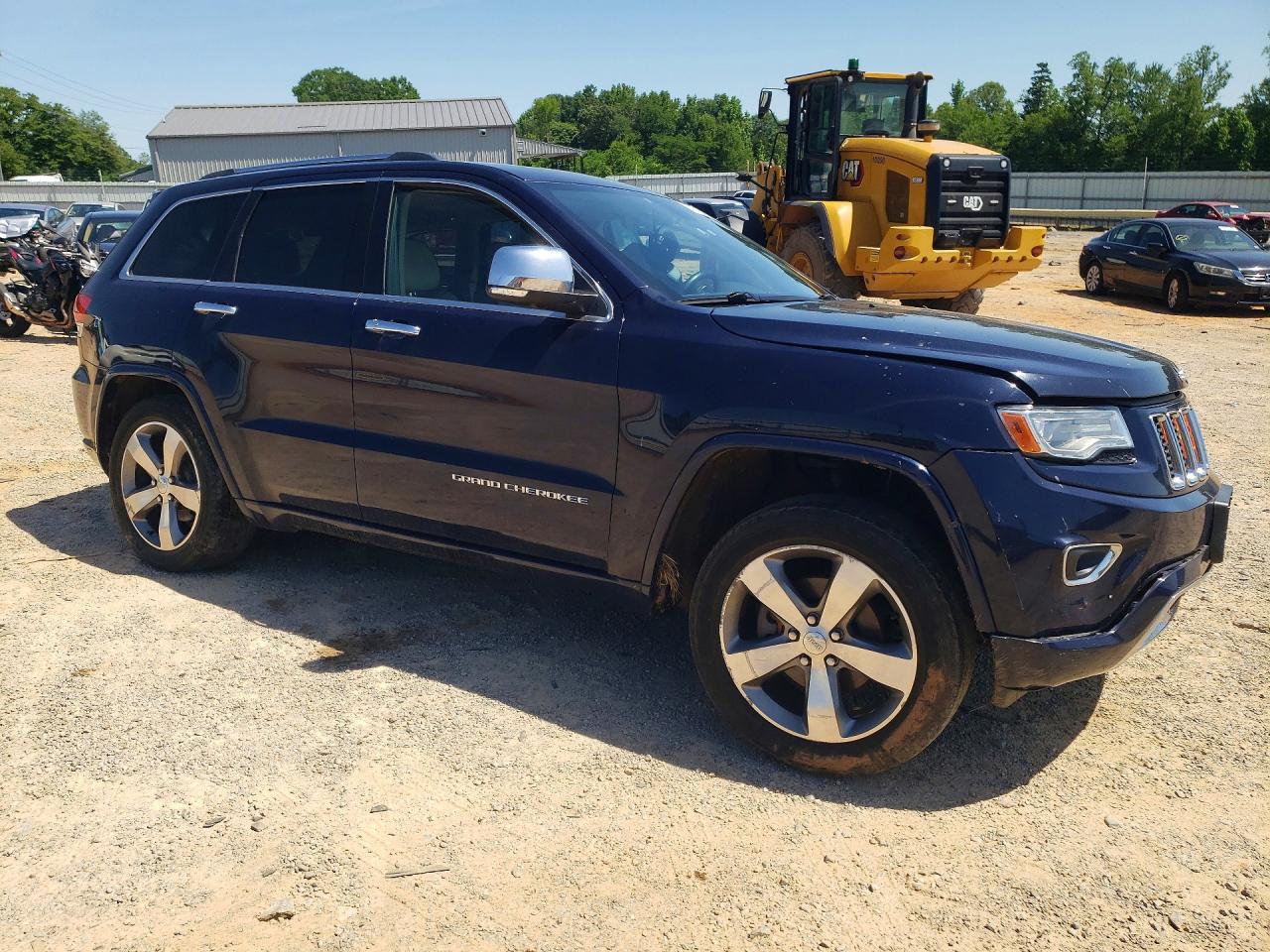 2014 Jeep Grand Cherokee Overland Blue vin: 1C4RJFCGXEC416515