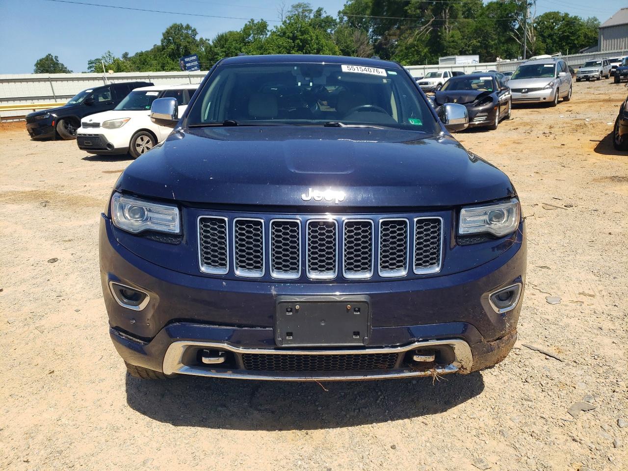 2014 Jeep Grand Cherokee Overland Blue vin: 1C4RJFCGXEC416515