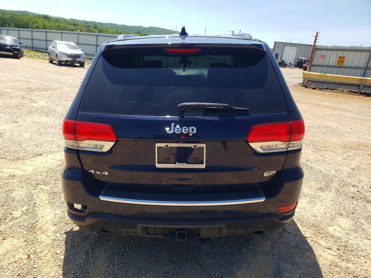 2014 Jeep Grand Cherokee Overland Blue vin: 1C4RJFCGXEC416515