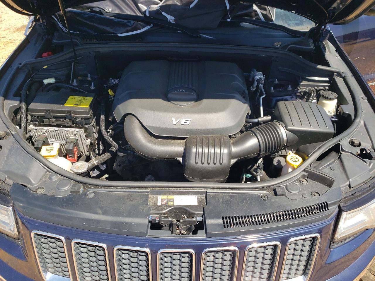 2014 Jeep Grand Cherokee Overland Blue vin: 1C4RJFCGXEC416515