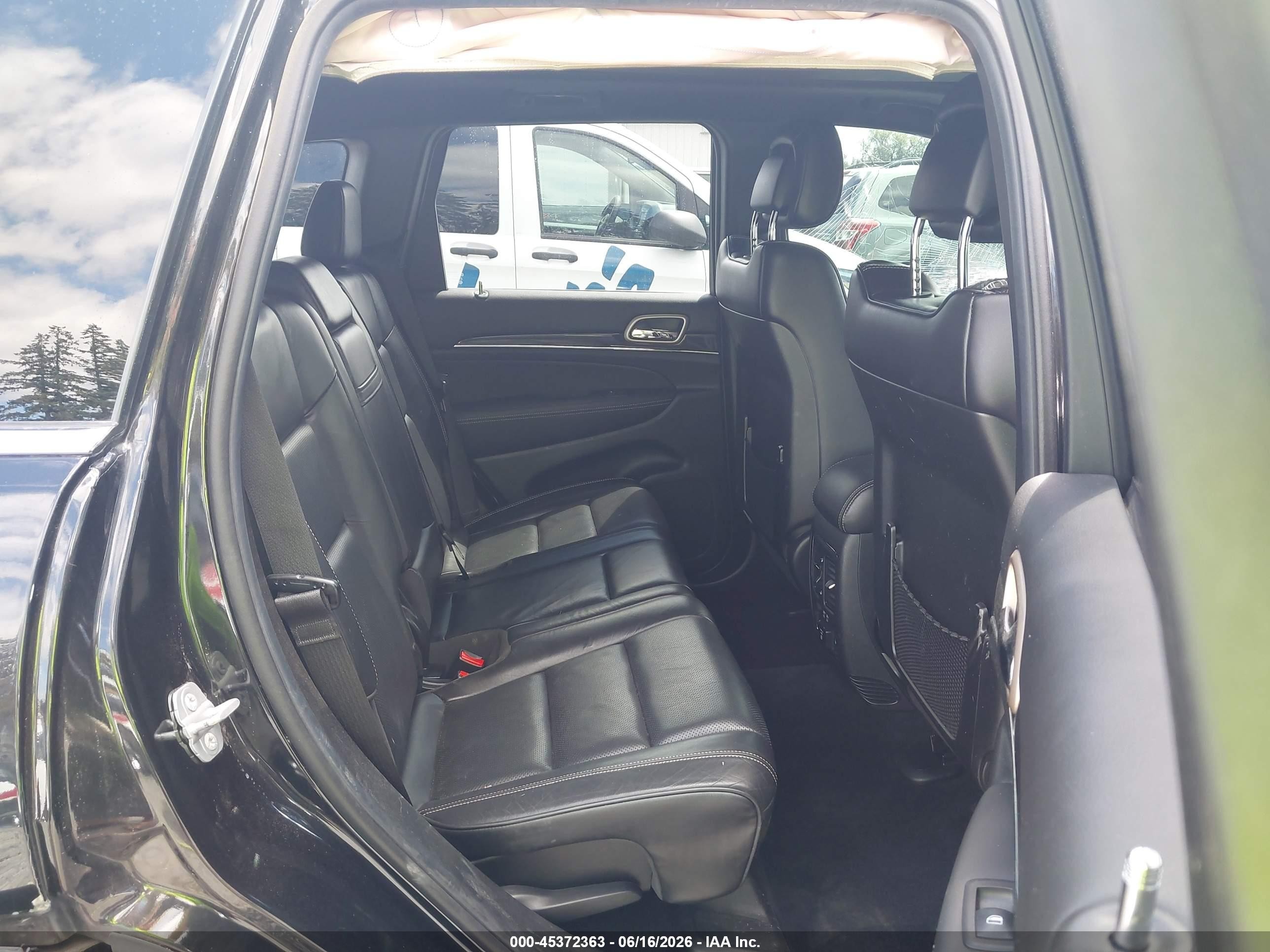 2014 Jeep Grand Cherokee Overland Black vin: 1C4RJFCGXEC446940