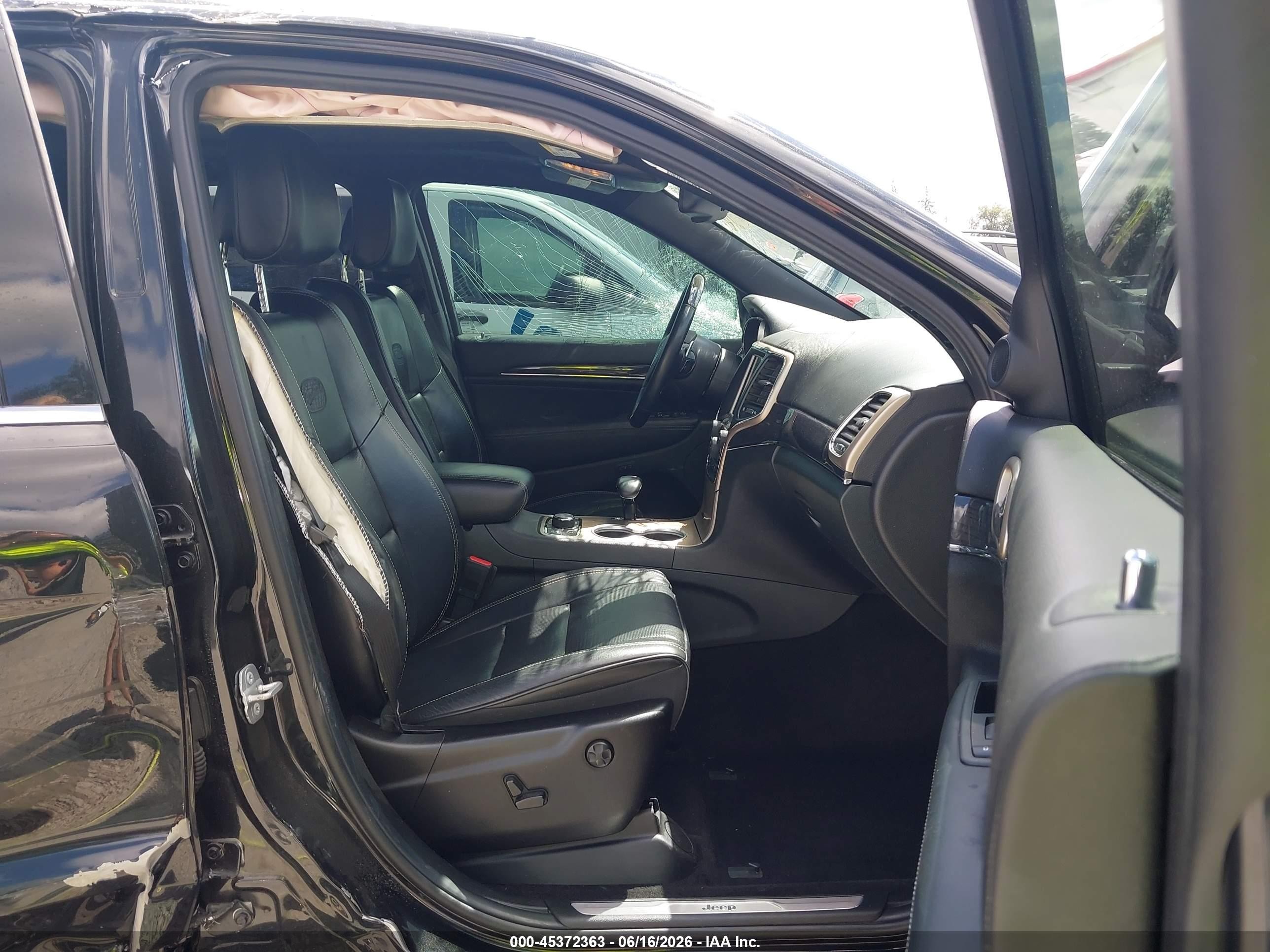 2014 Jeep Grand Cherokee Overland Black vin: 1C4RJFCGXEC446940