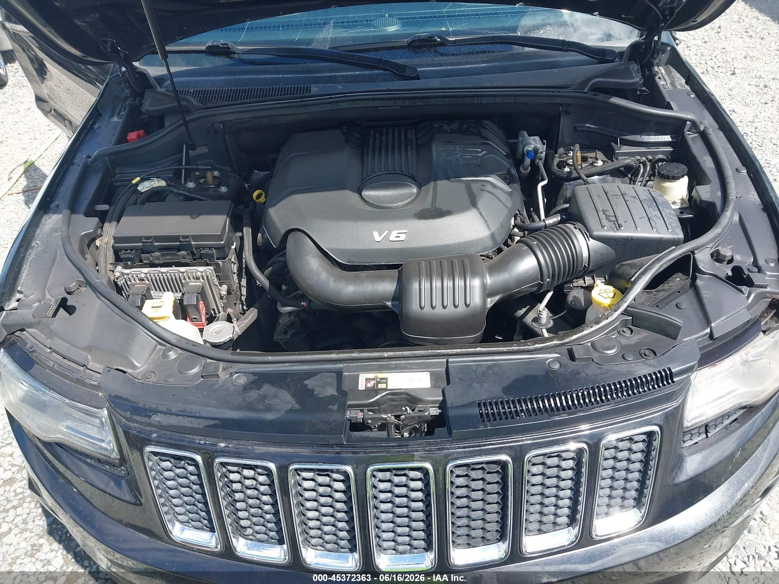 2014 Jeep Grand Cherokee Overland Black vin: 1C4RJFCGXEC446940