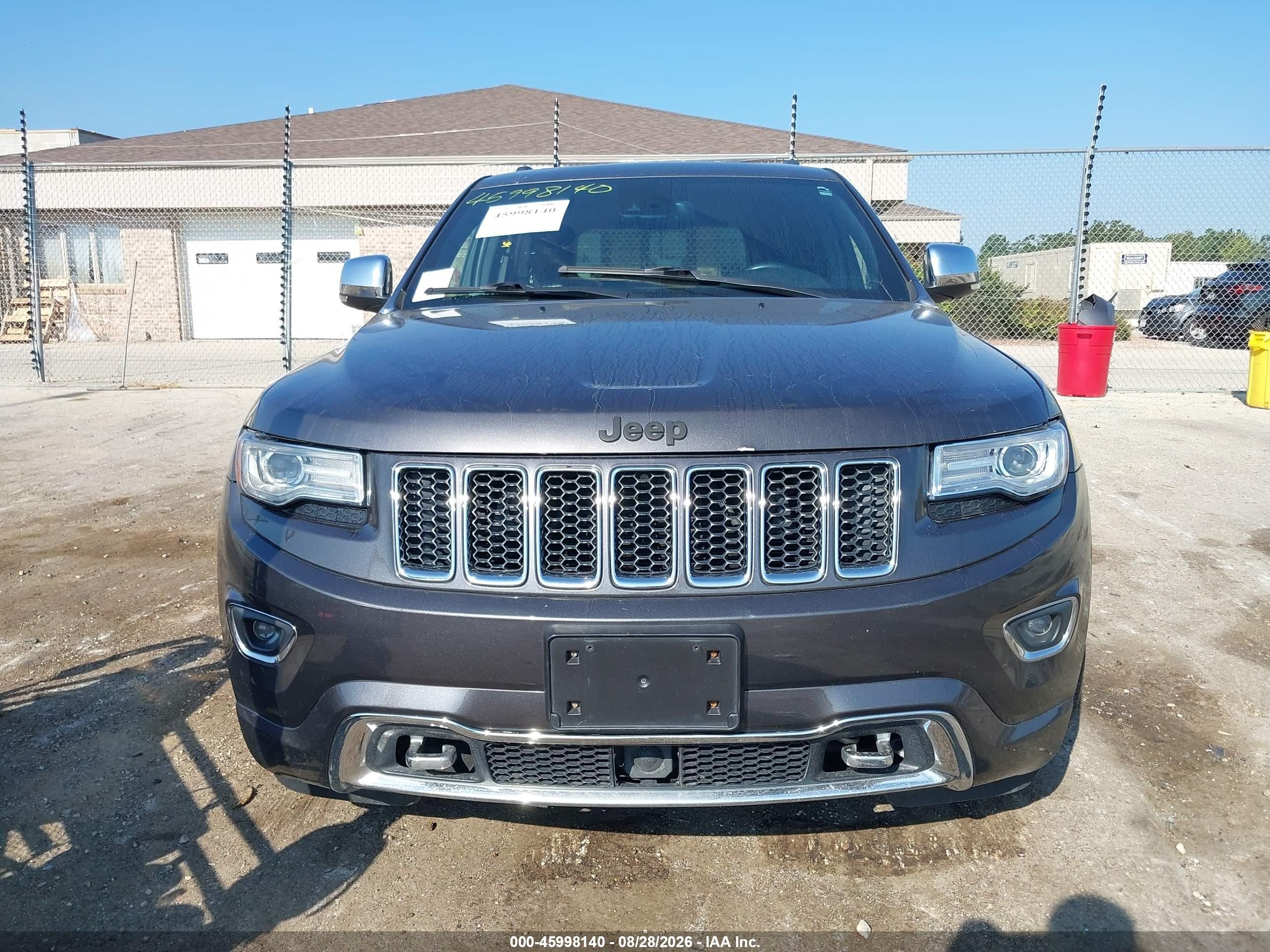 2014 Jeep Grand Cherokee Overland Gray vin: 1C4RJFCGXEC523015