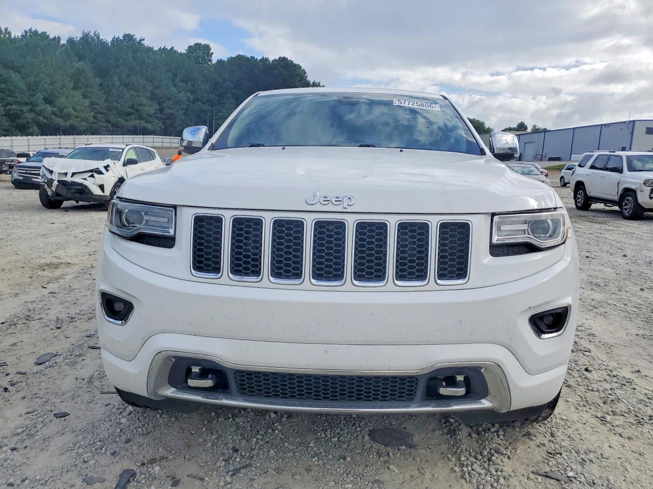 2015 Jeep Grand Cherokee Overland White vin: 1C4RJFCGXFC210130