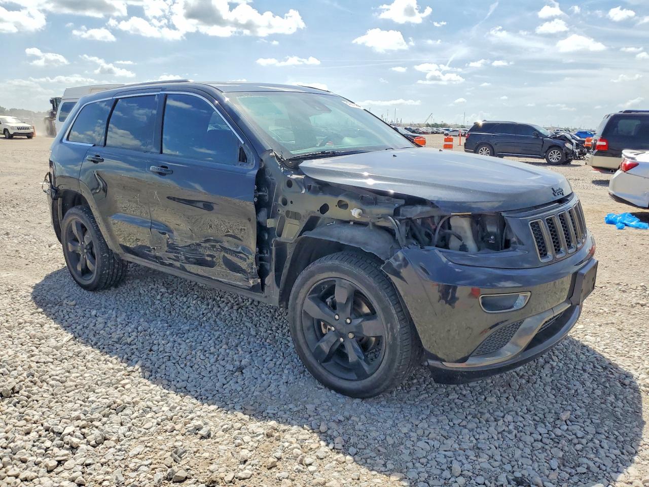2015 Jeep Grand Cherokee Overland Black vin: 1C4RJFCGXFC213710