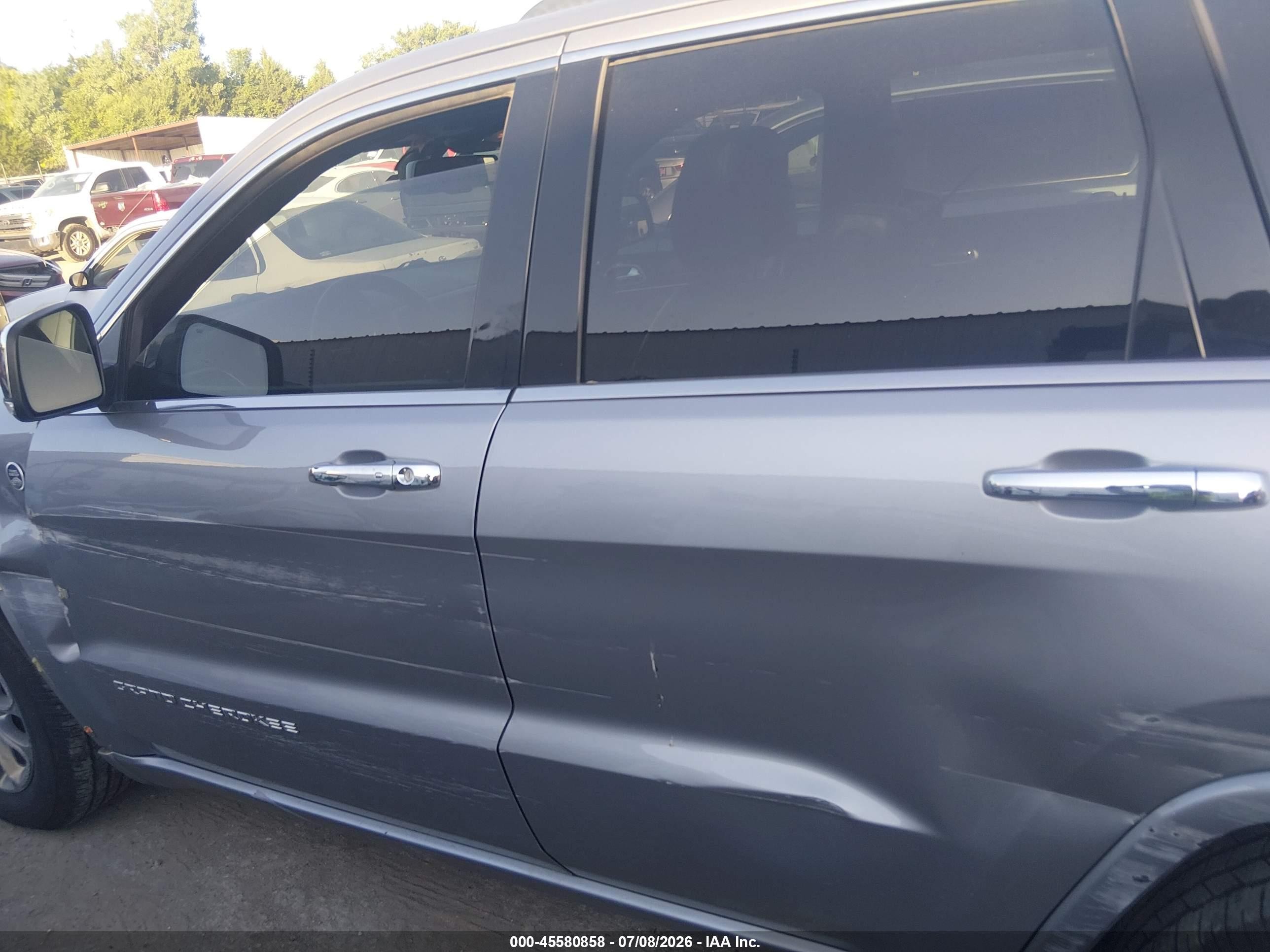 2015 Jeep Grand Cherokee Overland Серебряный vin: 1C4RJFCGXFC692498