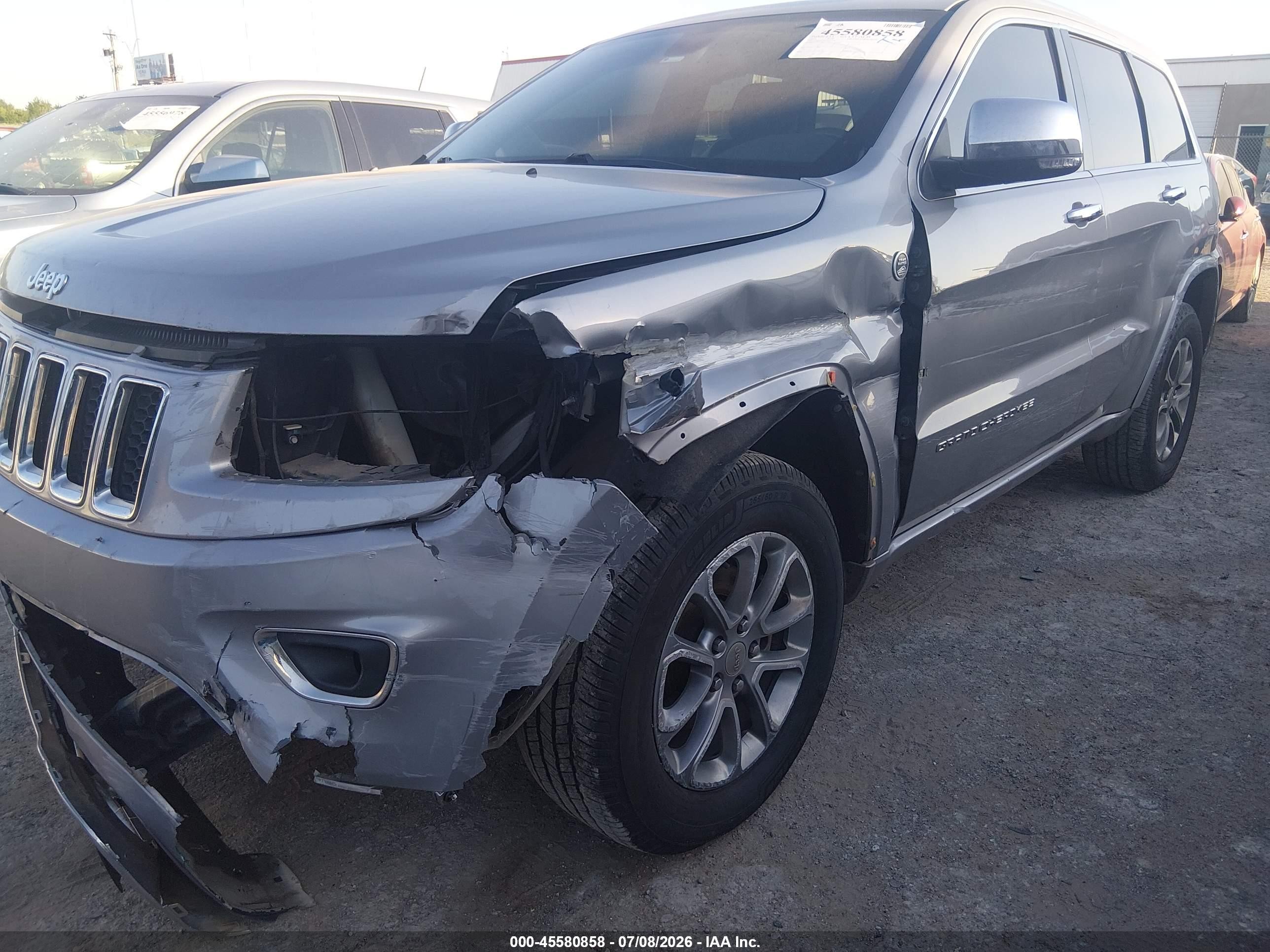2015 Jeep Grand Cherokee Overland Серебряный vin: 1C4RJFCGXFC692498