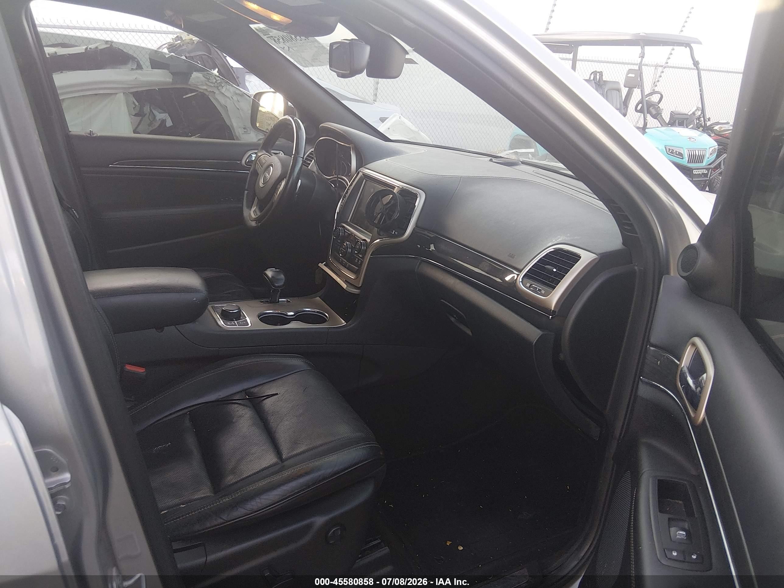 2015 Jeep Grand Cherokee Overland Серебряный vin: 1C4RJFCGXFC692498