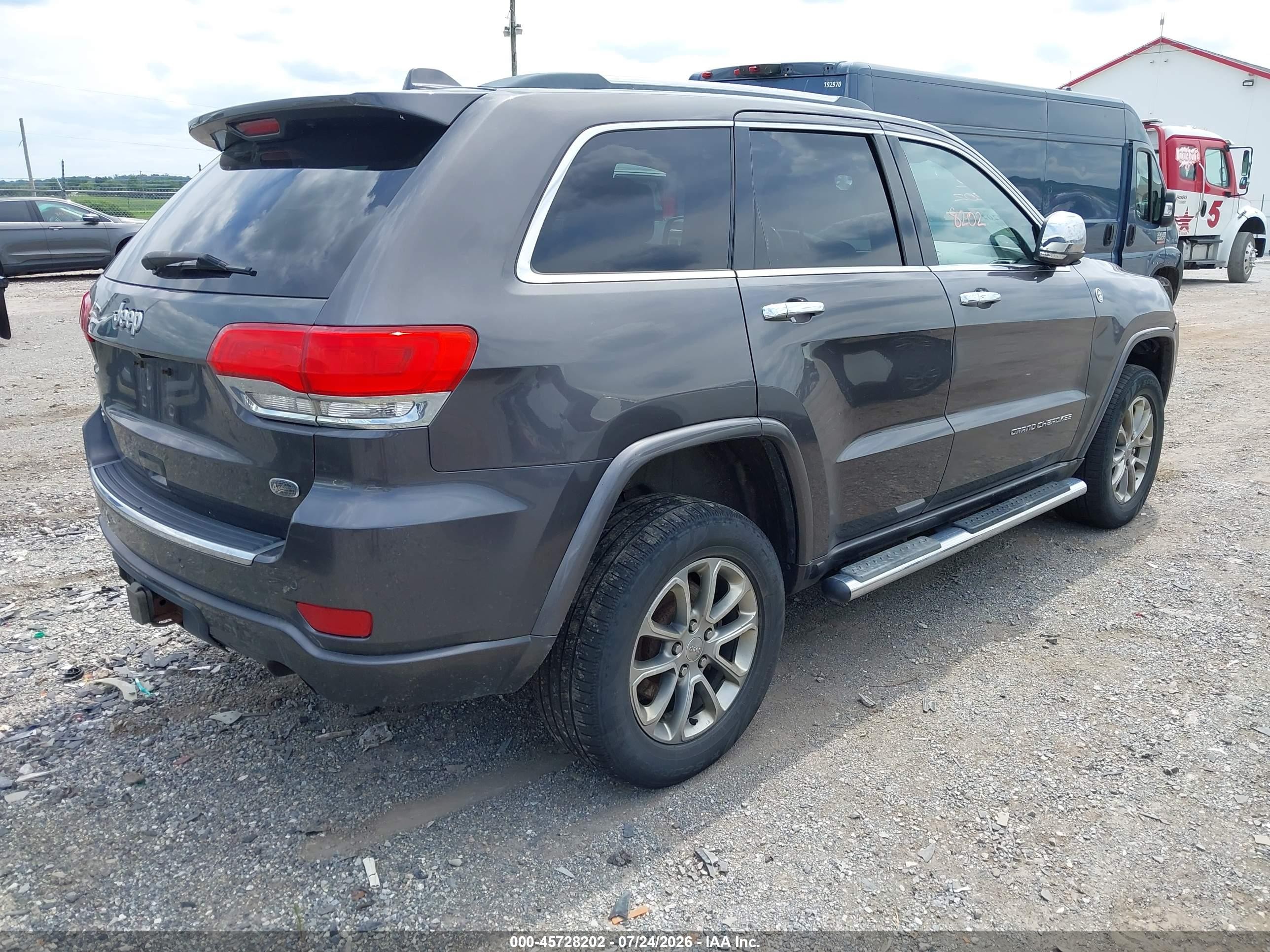 2015 Jeep Grand Cherokee Overland Gray vin: 1C4RJFCGXFC740954