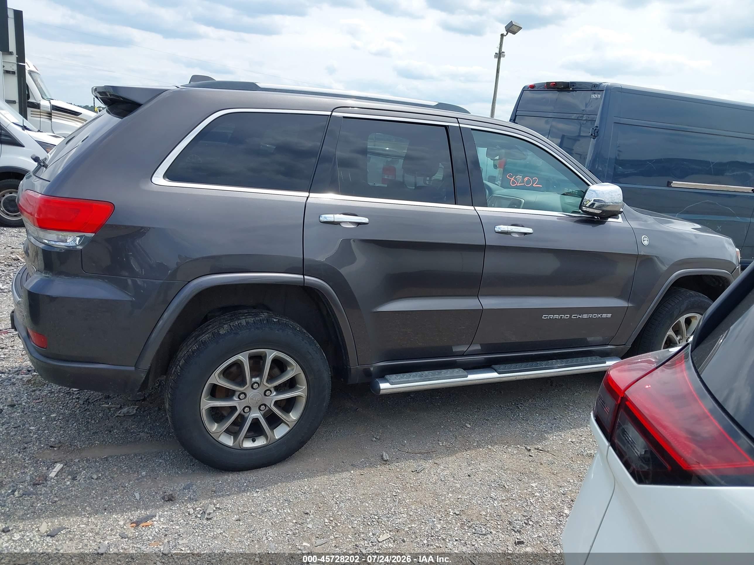 2015 Jeep Grand Cherokee Overland Gray vin: 1C4RJFCGXFC740954