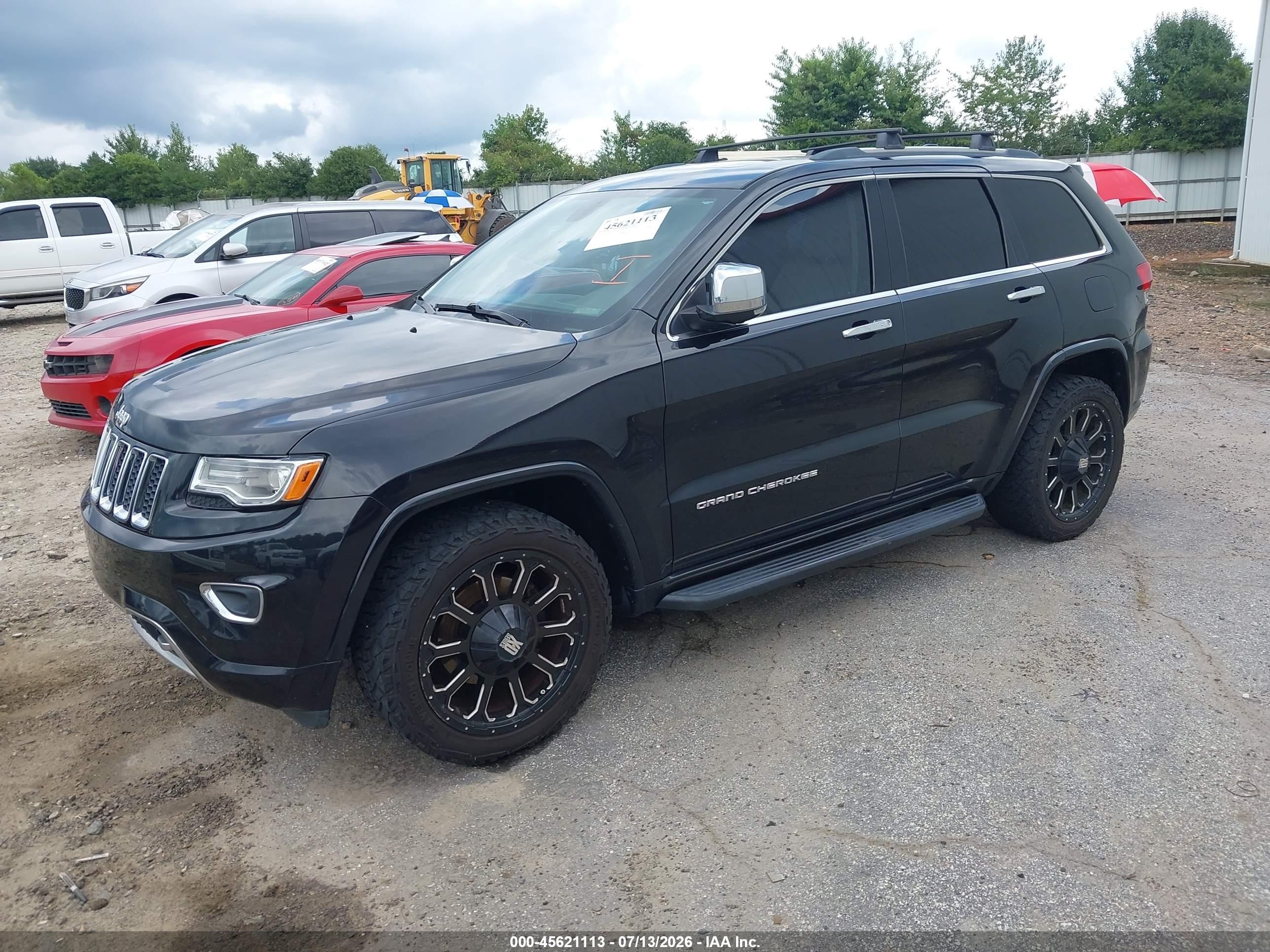 2015 Jeep Grand Cherokee Overland Black vin: 1C4RJFCGXFC798157