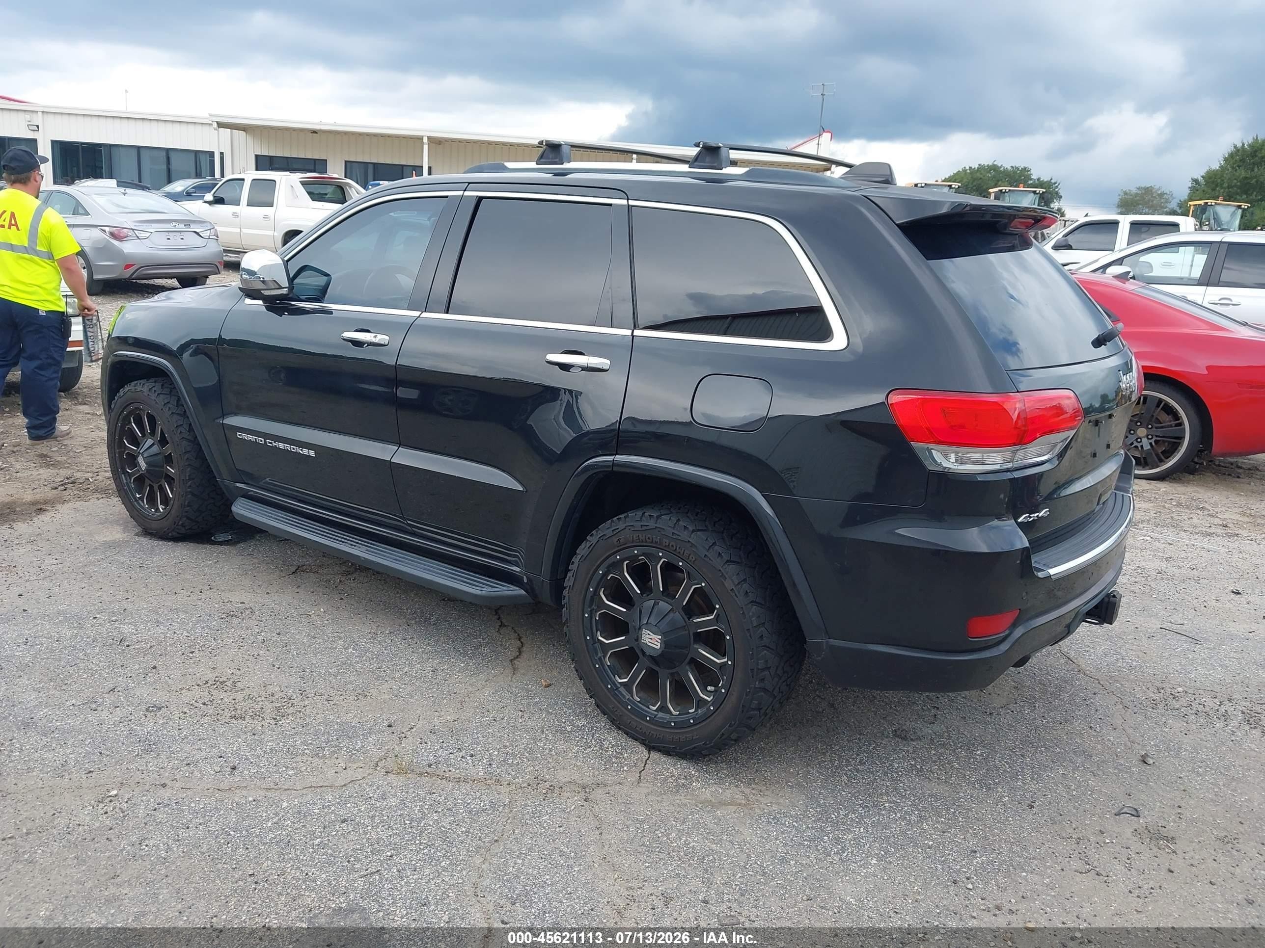 2015 Jeep Grand Cherokee Overland Black vin: 1C4RJFCGXFC798157