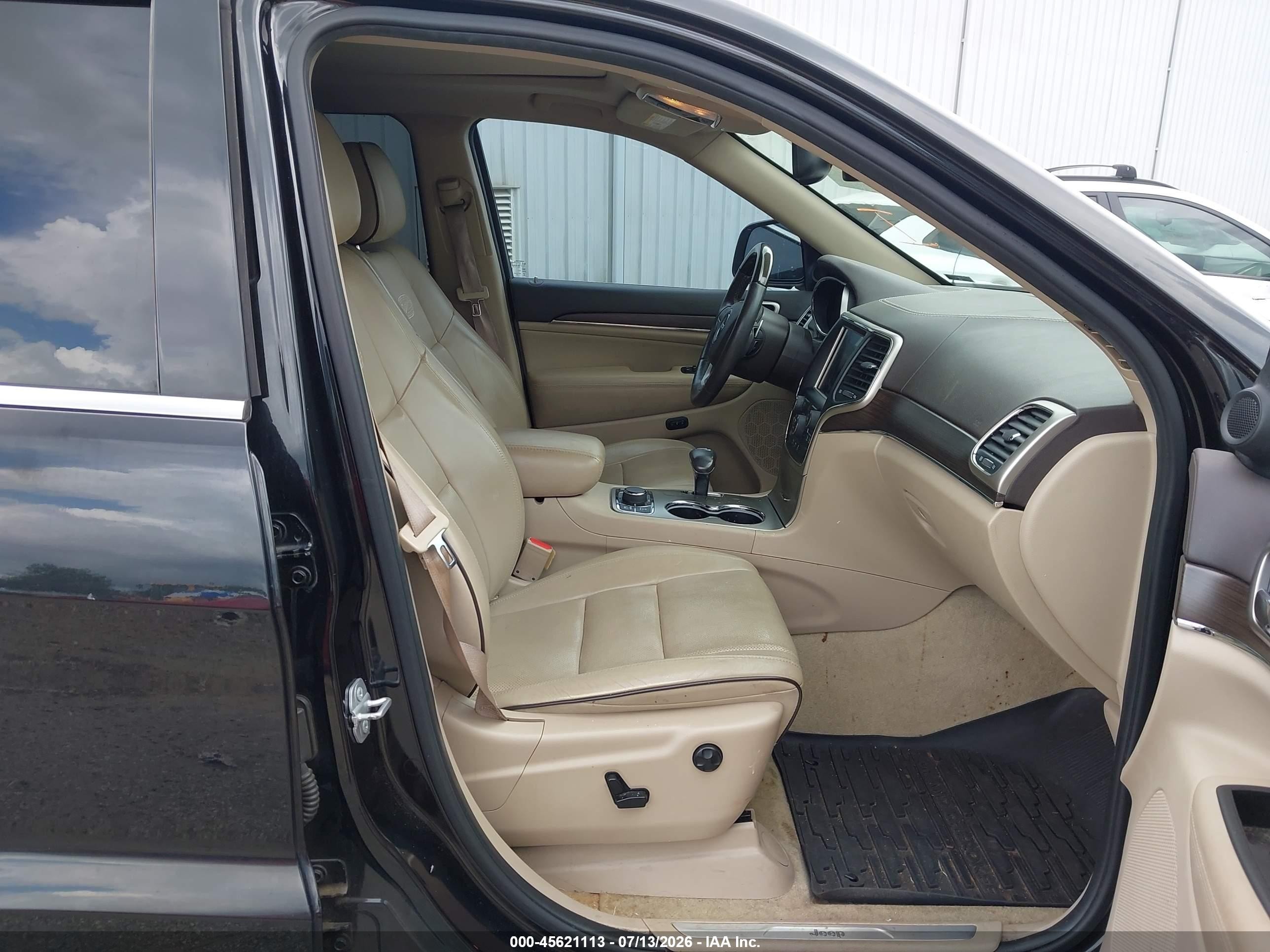 2015 Jeep Grand Cherokee Overland Black vin: 1C4RJFCGXFC798157