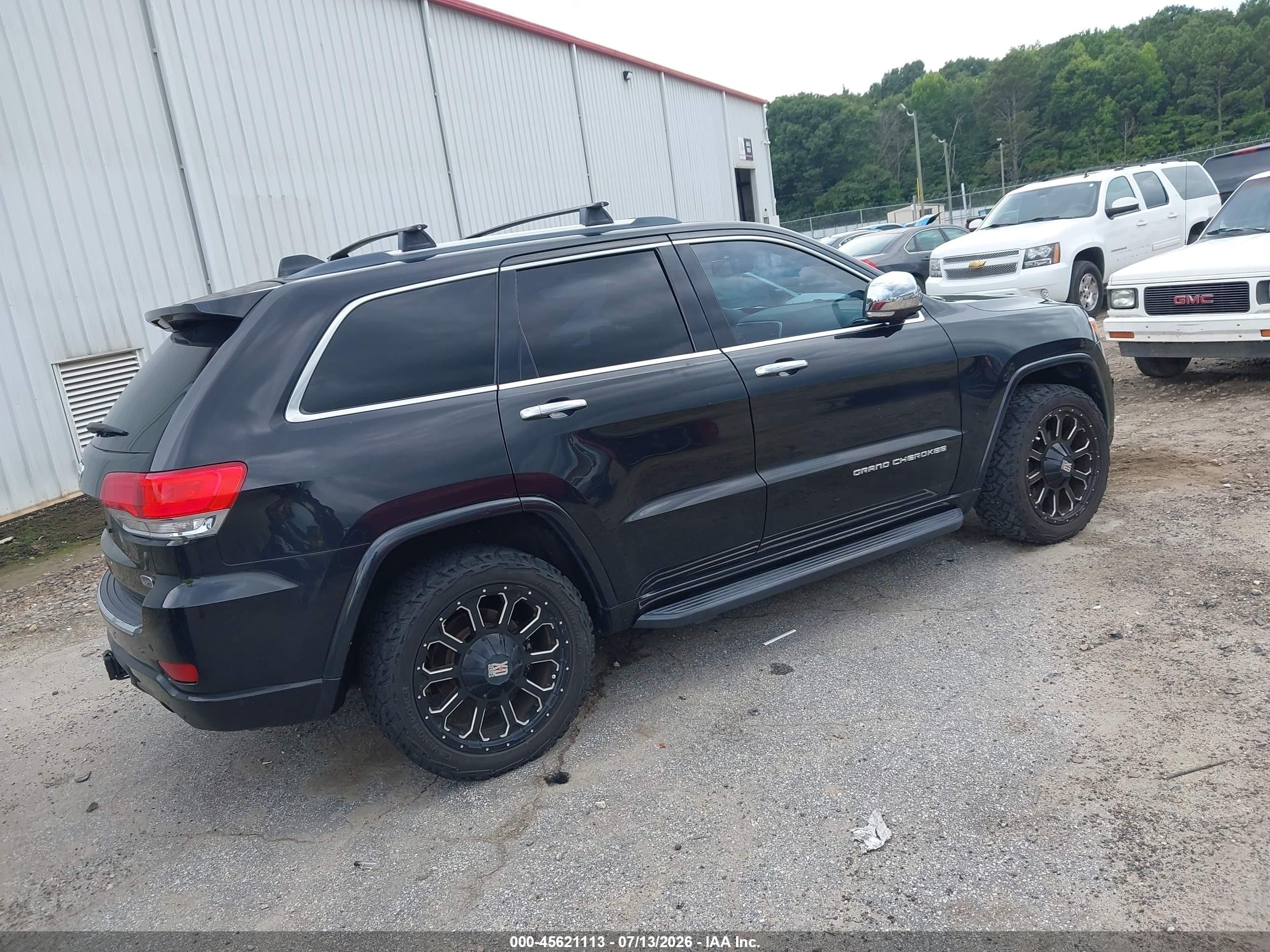 2015 Jeep Grand Cherokee Overland Black vin: 1C4RJFCGXFC798157