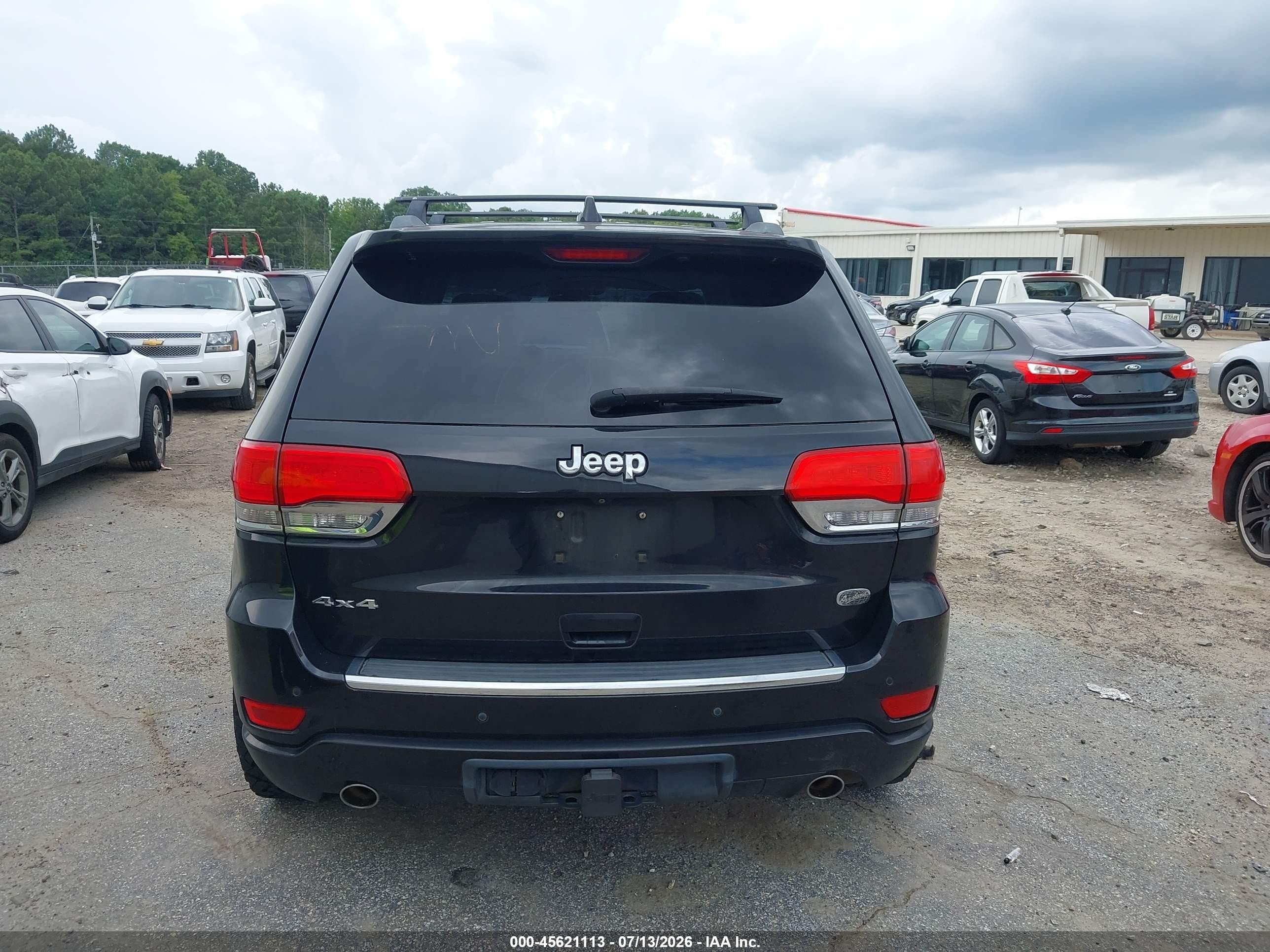 2015 Jeep Grand Cherokee Overland Black vin: 1C4RJFCGXFC798157