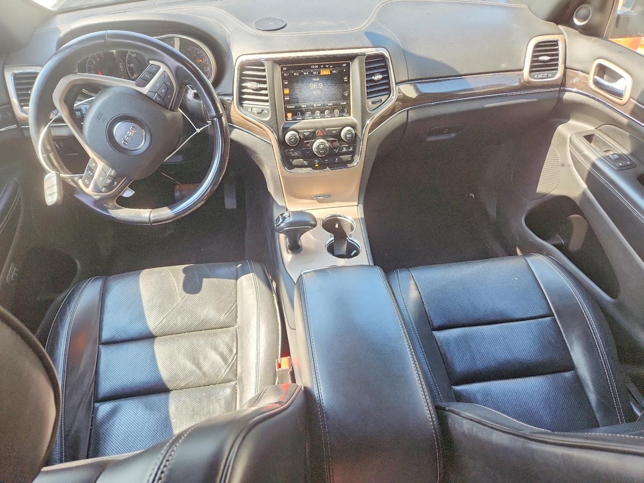 2015 Jeep Grand Cherokee Overland Black vin: 1C4RJFCGXFC807701