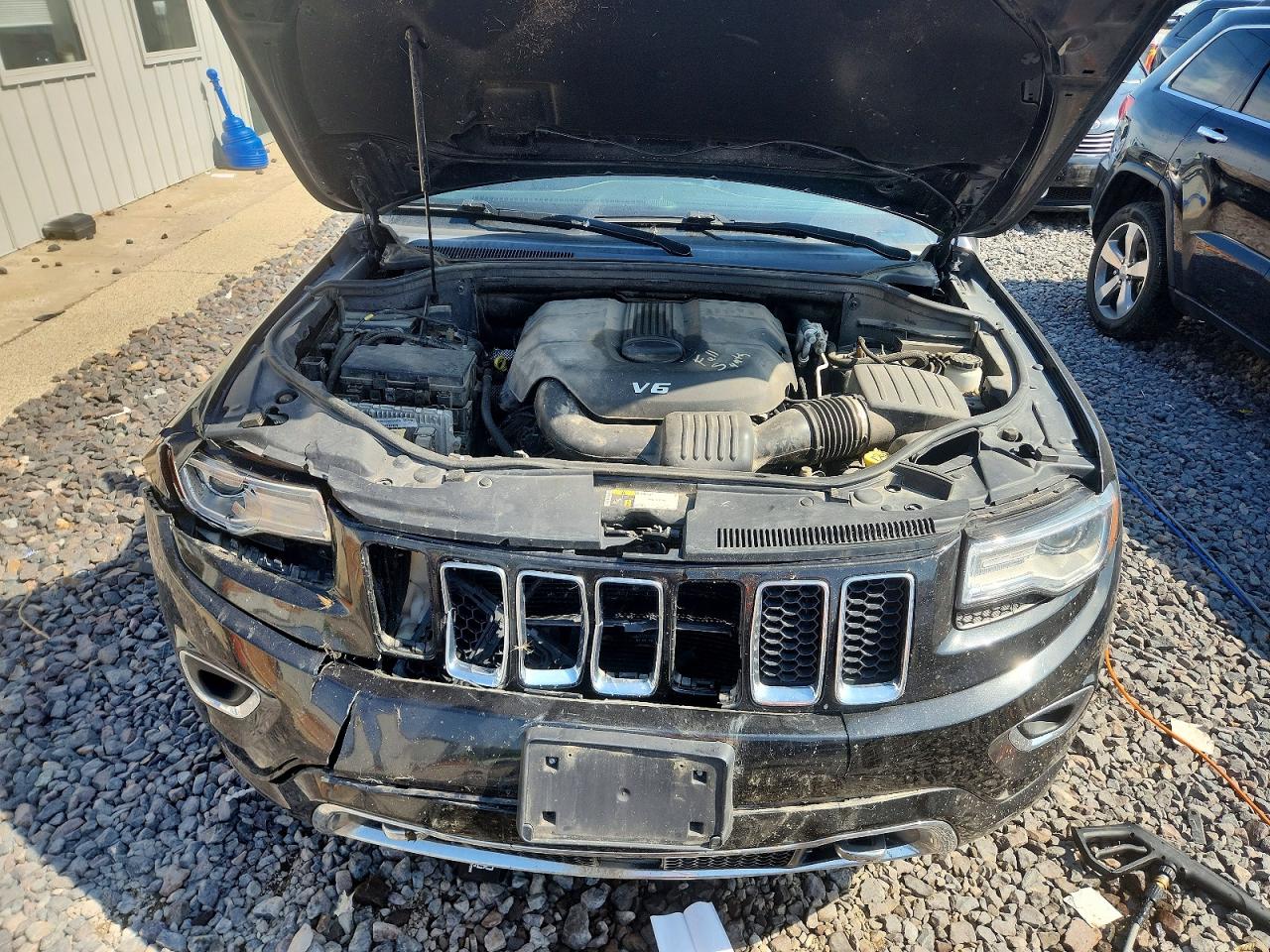 2015 Jeep Grand Cherokee Overland Black vin: 1C4RJFCGXFC807701