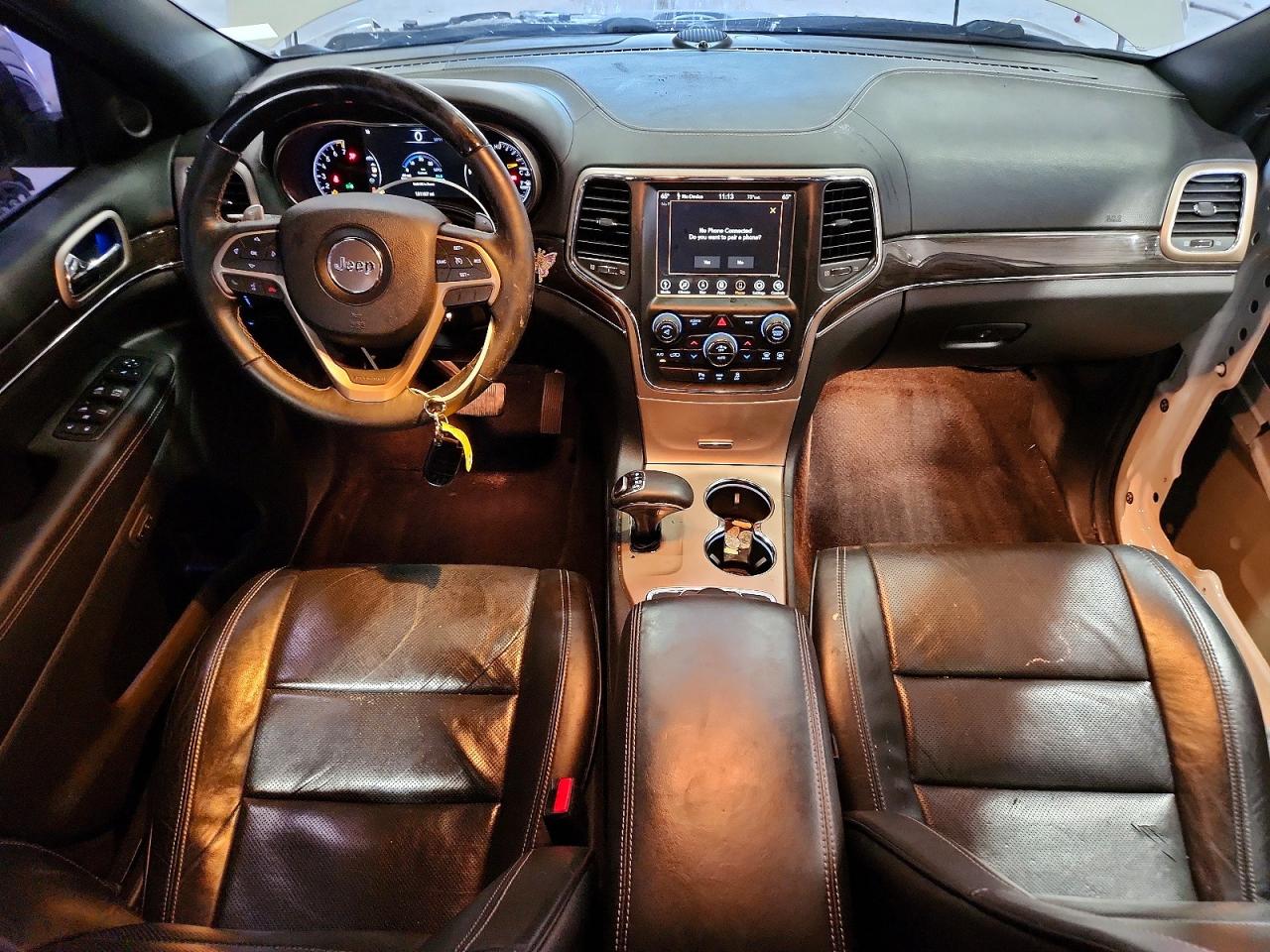 2015 Jeep Grand Cherokee Overland White vin: 1C4RJFCGXFC887257