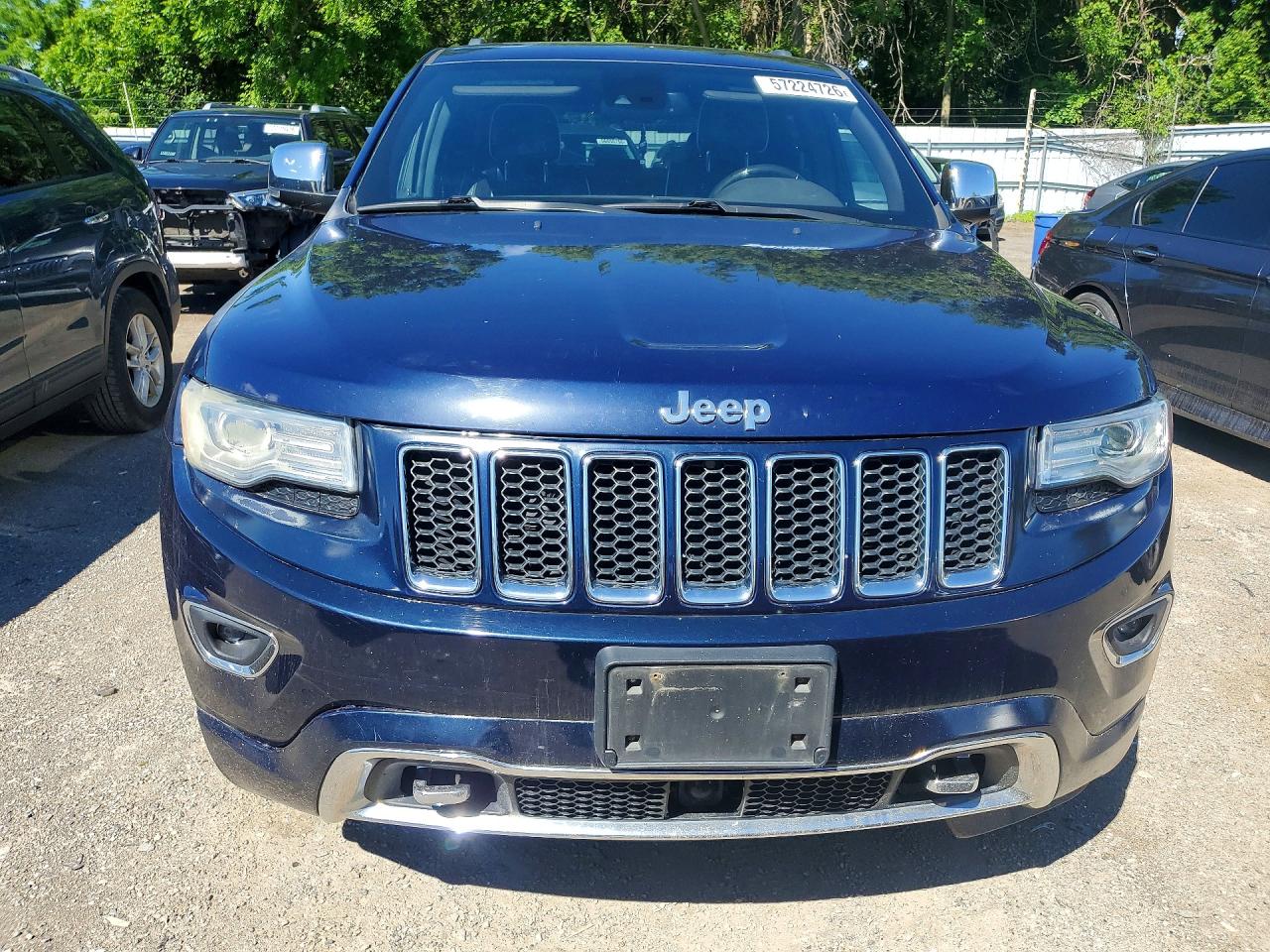 2015 Jeep Grand Cherokee Overland Blue vin: 1C4RJFCGXFC895942