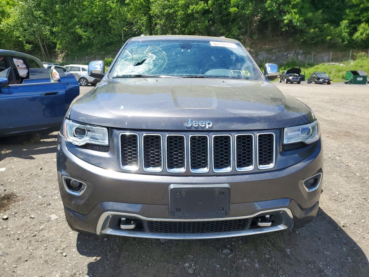 2015 Jeep Grand Cherokee Overland Gray vin: 1C4RJFCGXFC951197