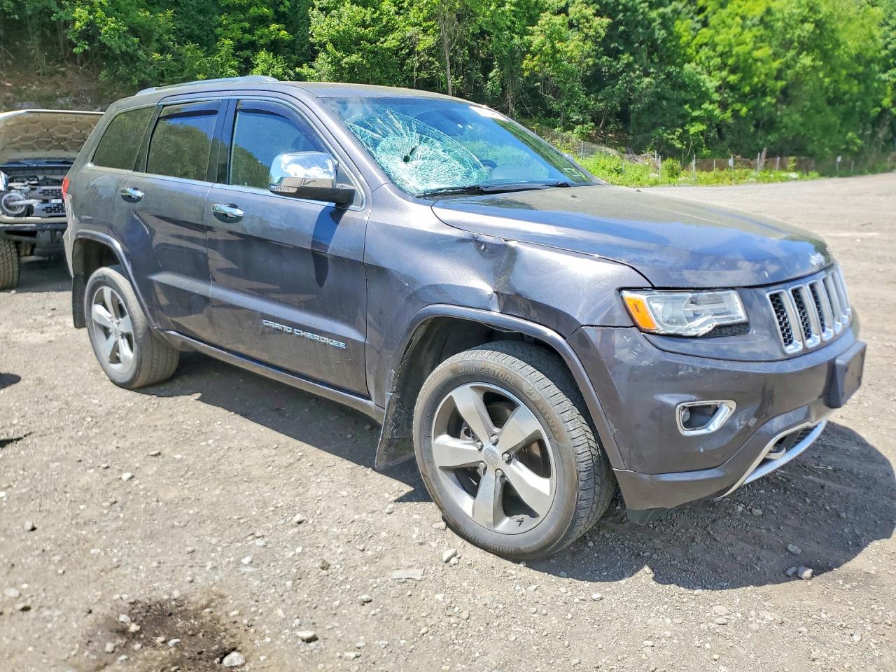 2015 Jeep Grand Cherokee Overland Gray vin: 1C4RJFCGXFC951197