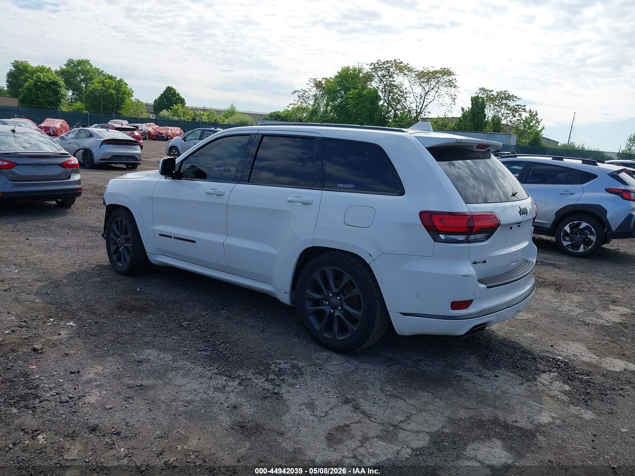 2018 Jeep Grand Cherokee High Altitude 4x4 White vin: 1C4RJFCGXJC303772
