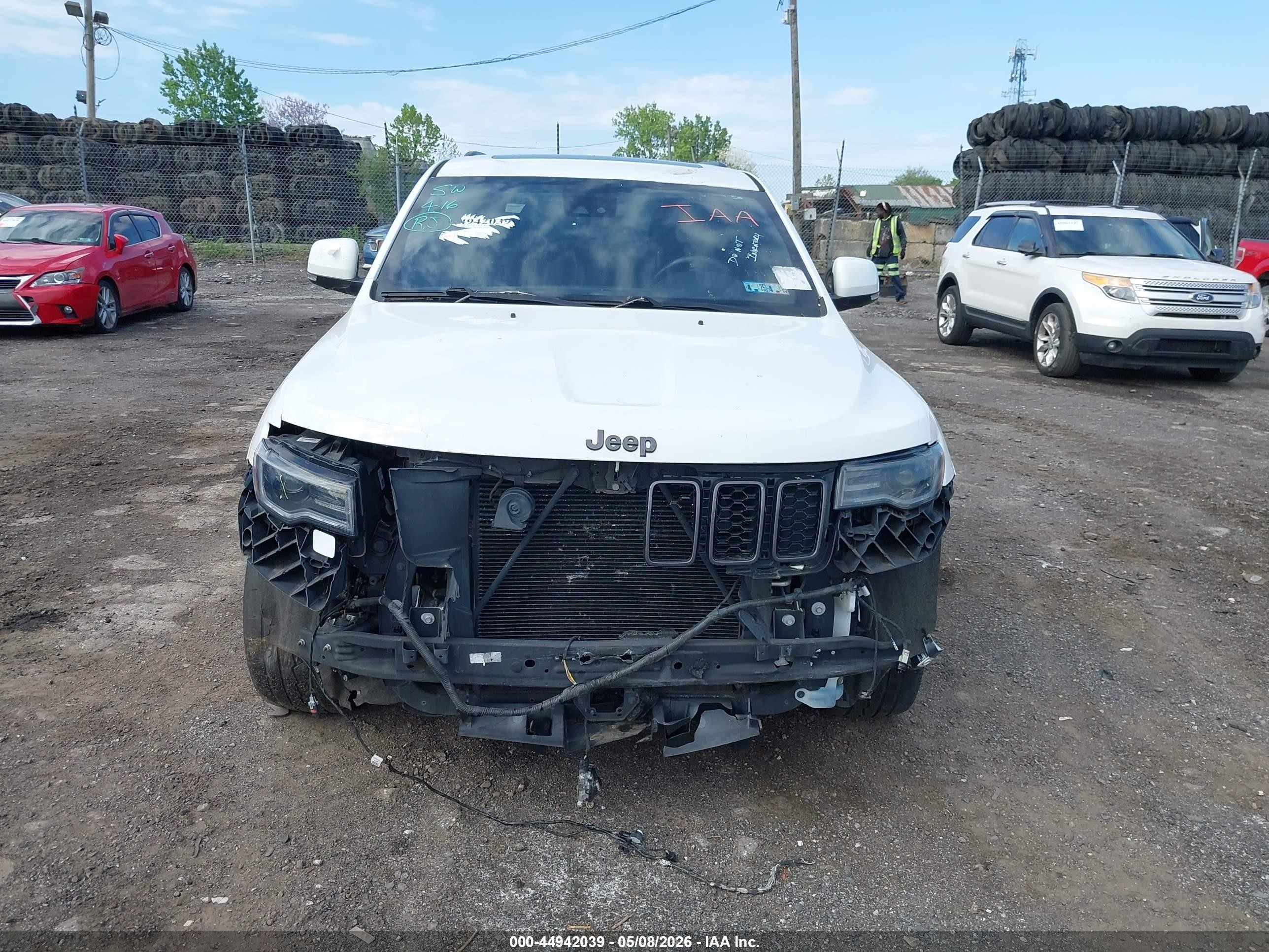 2018 Jeep Grand Cherokee High Altitude 4x4 White vin: 1C4RJFCGXJC303772