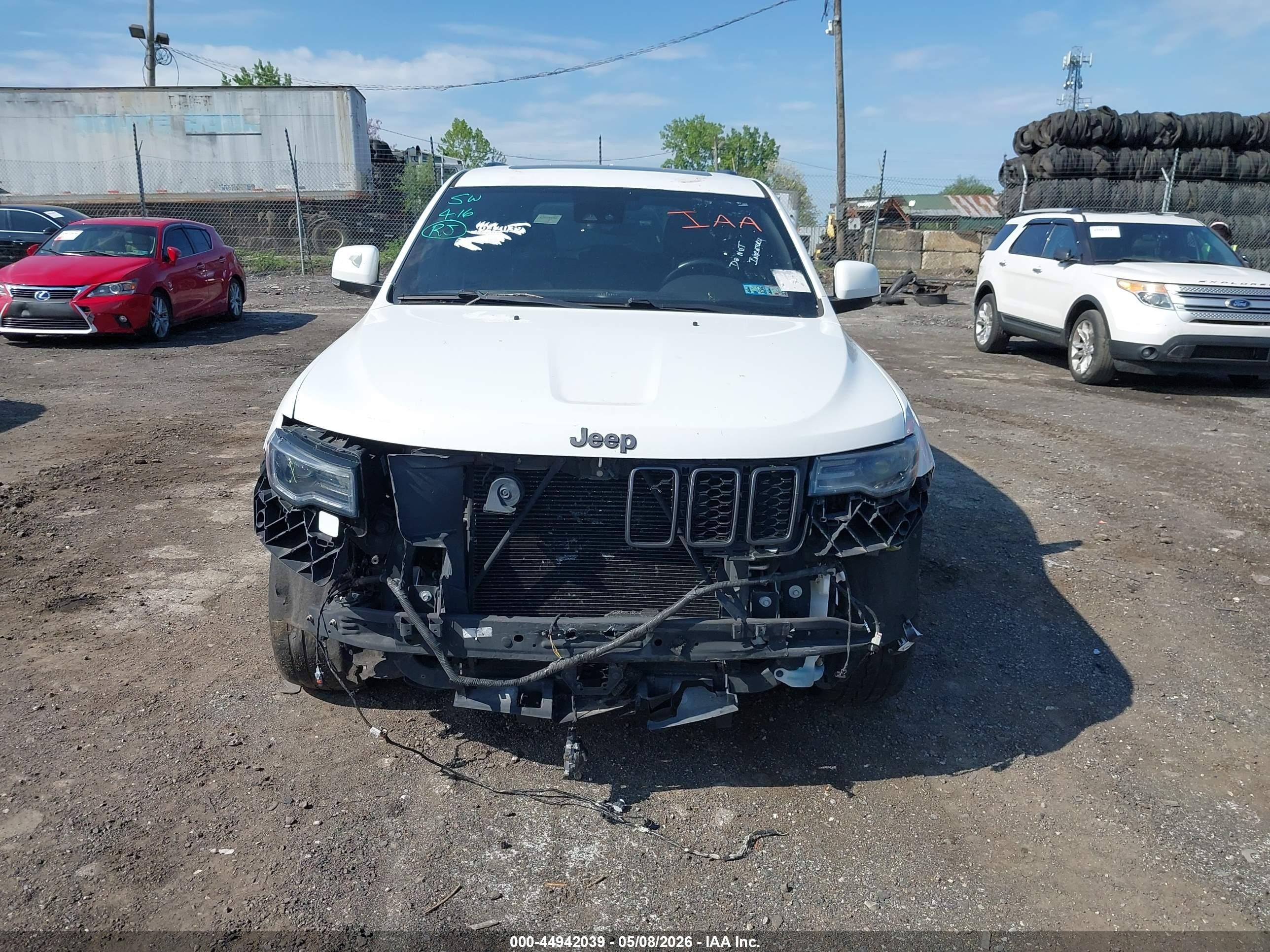 2018 Jeep Grand Cherokee High Altitude 4x4 White vin: 1C4RJFCGXJC303772