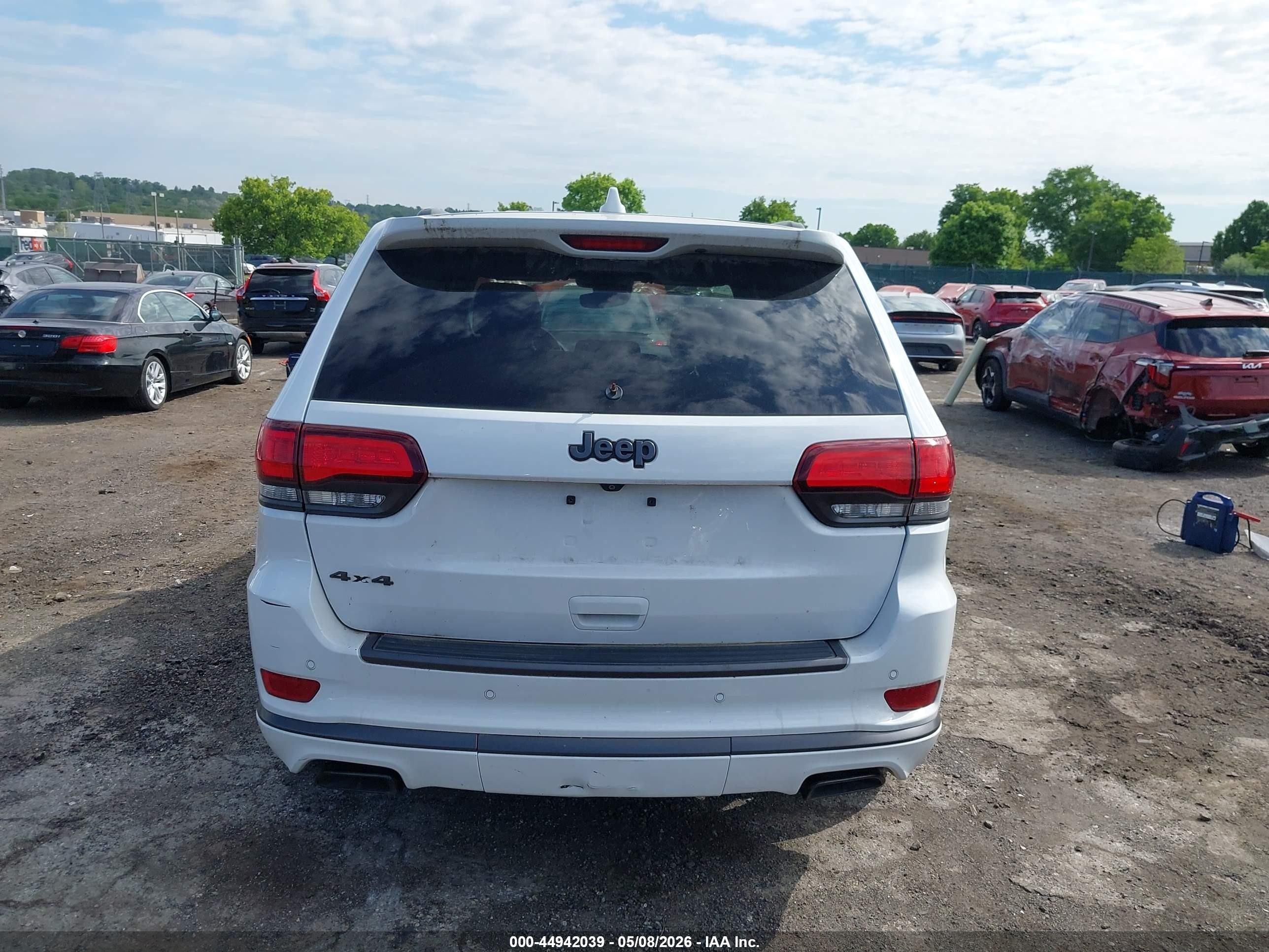 2018 Jeep Grand Cherokee High Altitude 4x4 White vin: 1C4RJFCGXJC303772